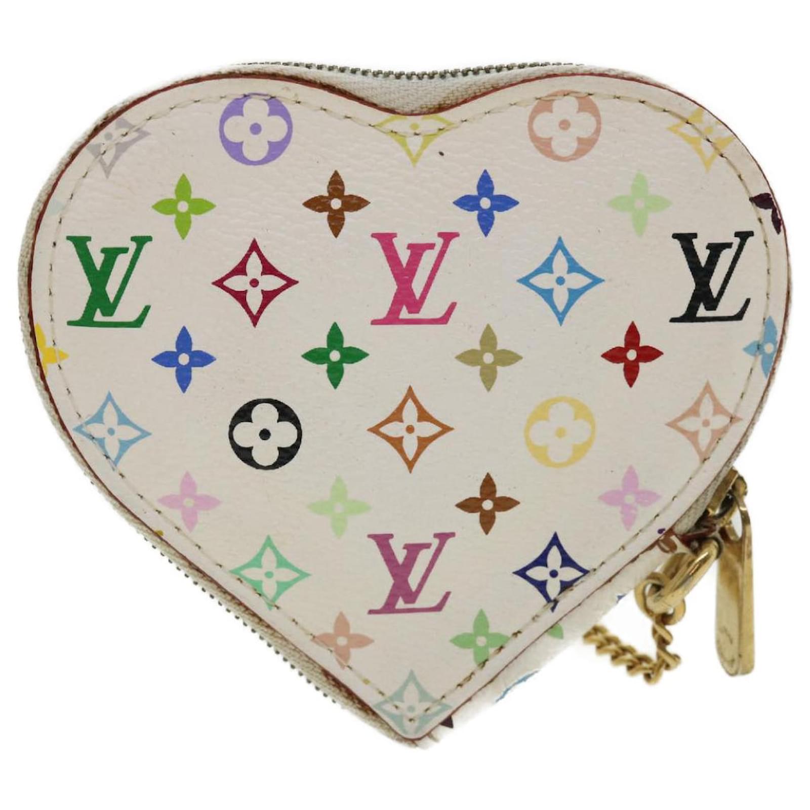 Authentic LOUIS VUITTON Porte Monnaie Coeur Heart Coin Purse M60040  #K410119