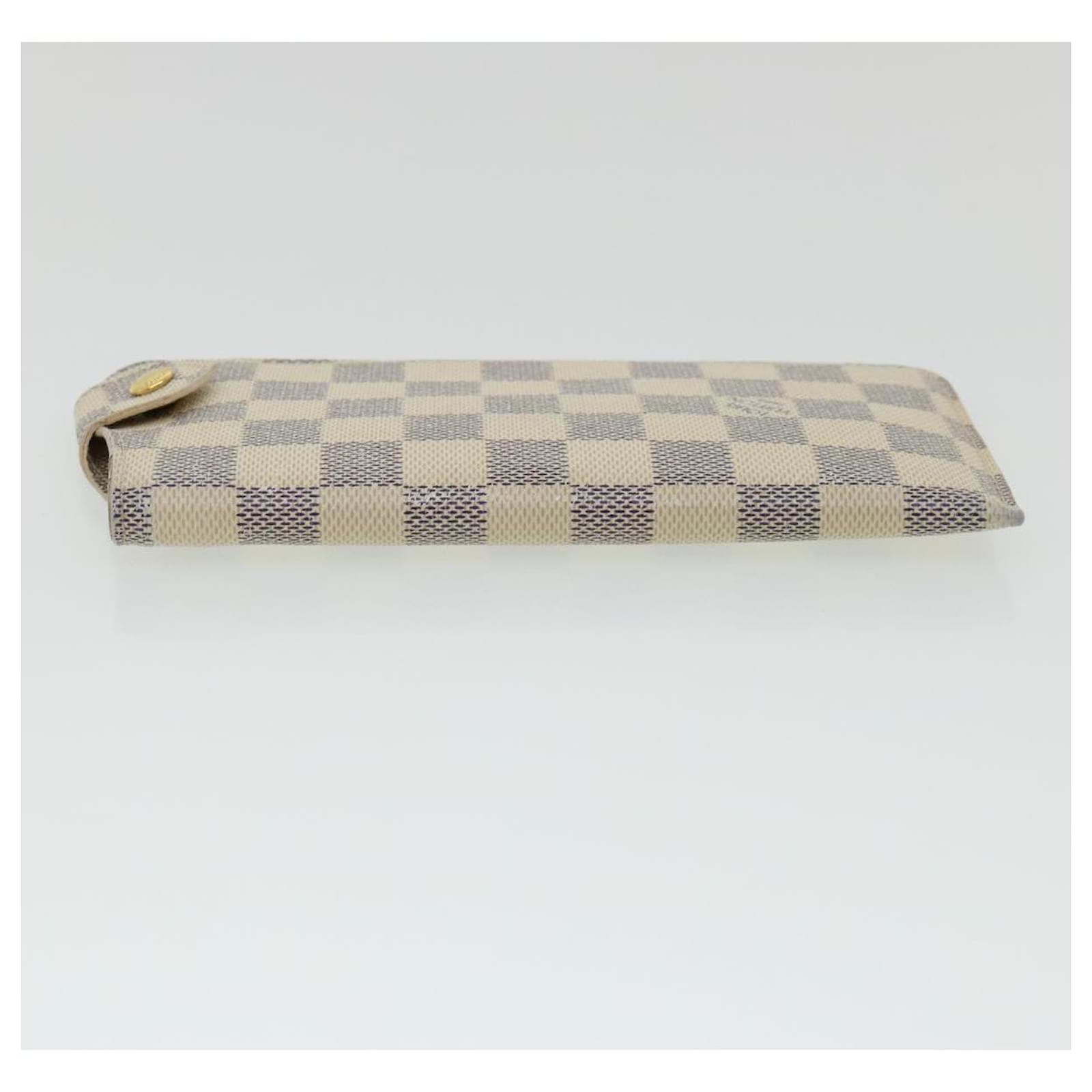 LOUIS VUITTON Damier Azur Etui A Lunettes MM Glasses Case N60025