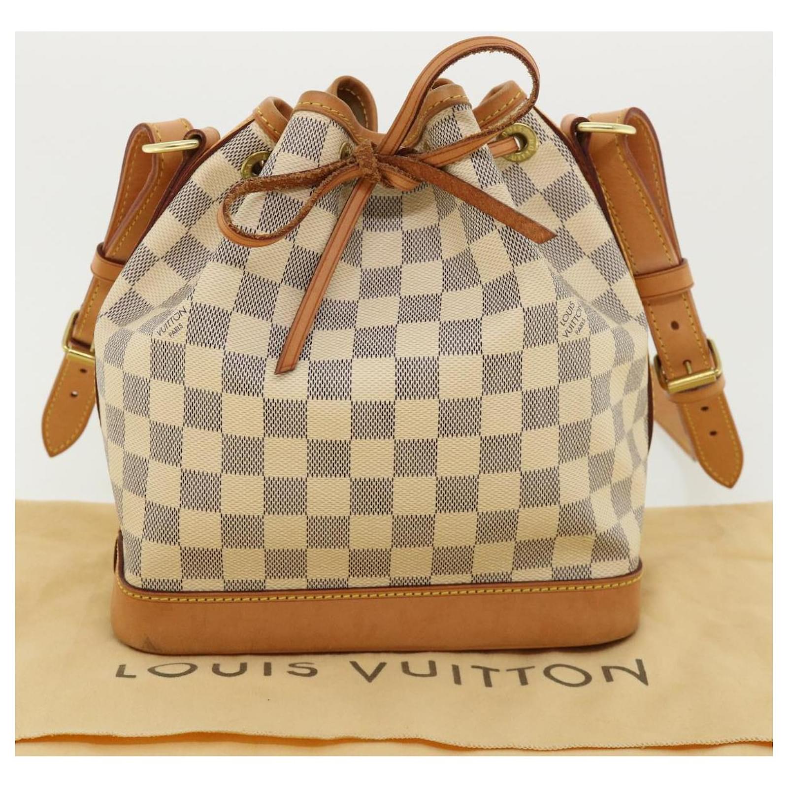 LOUIS VUITTON Damier Azur Noe BB Shoulder Bag N41220 LV Auth 33593