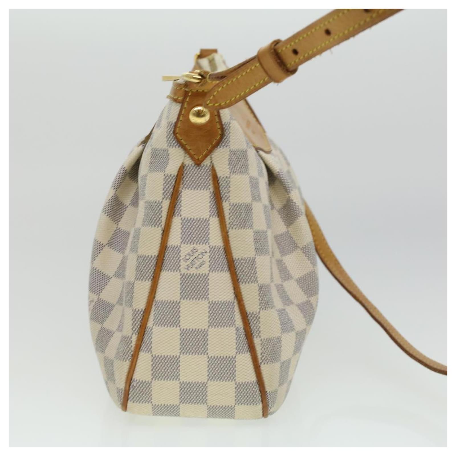 Louis Vuitton Damier Azur Siracusa PM N41113 White Cloth ref