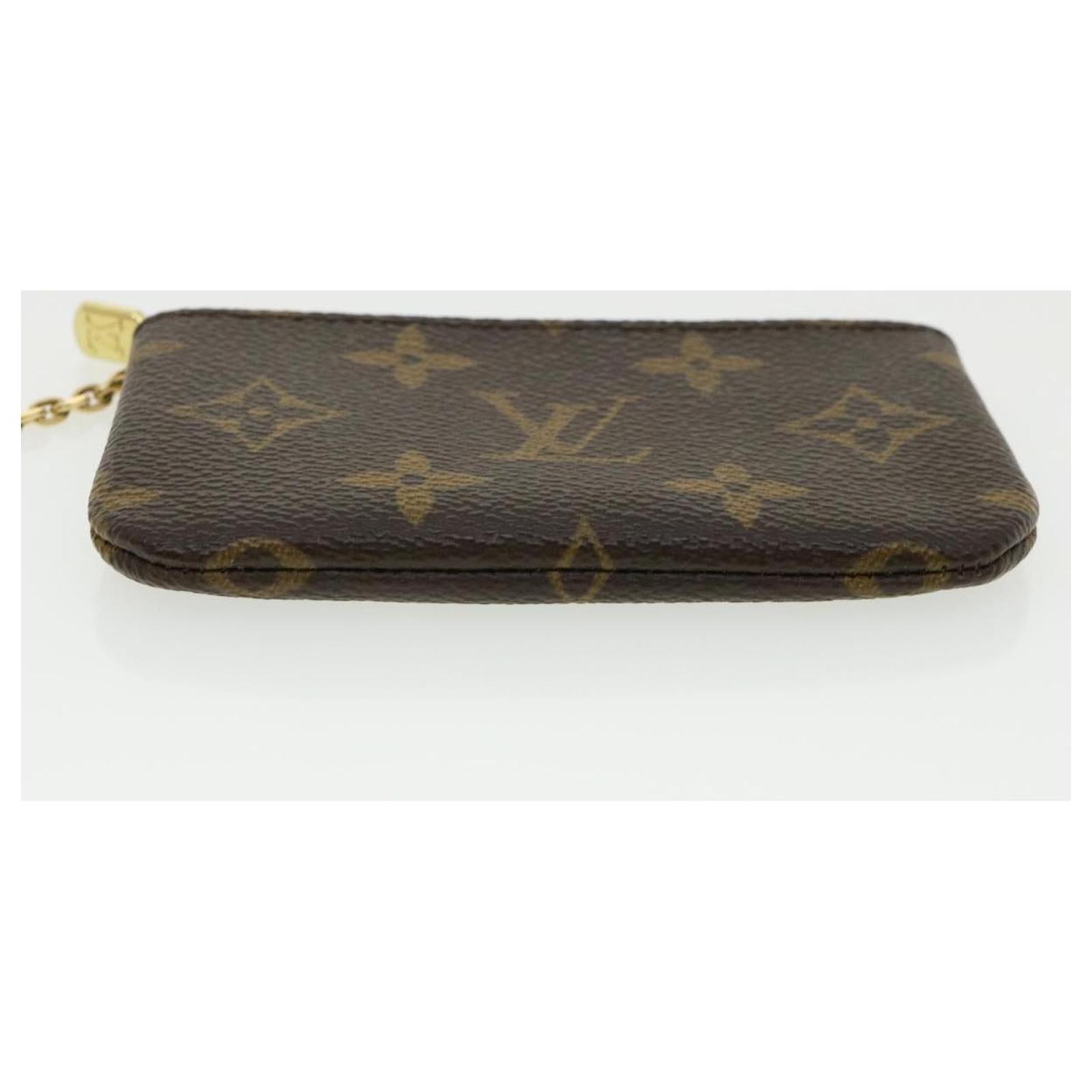 LOUIS VUITTON Monogram Pochette Cles Coin Purse M62650 LV Auth ep411 Cloth  ref.736197 - Joli Closet