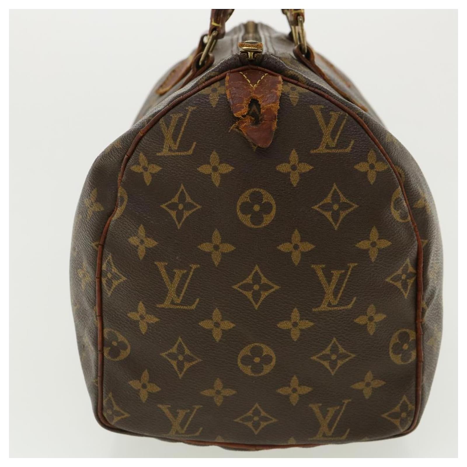 Auth LOUIS VUITTON Speedy 30 M41526 Monogram TH1917 Handbag Monogram Canvas