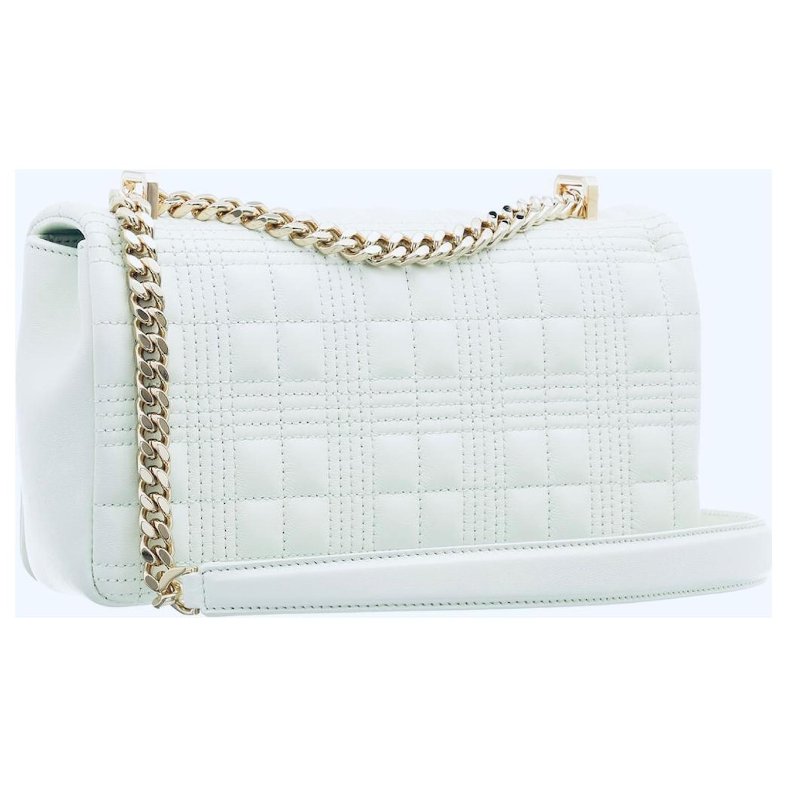 BURBERRY shoulder bag Lola with quilted design WHITE AND BURBERRY shoulder bag Lola with quilted design WHITE AND
