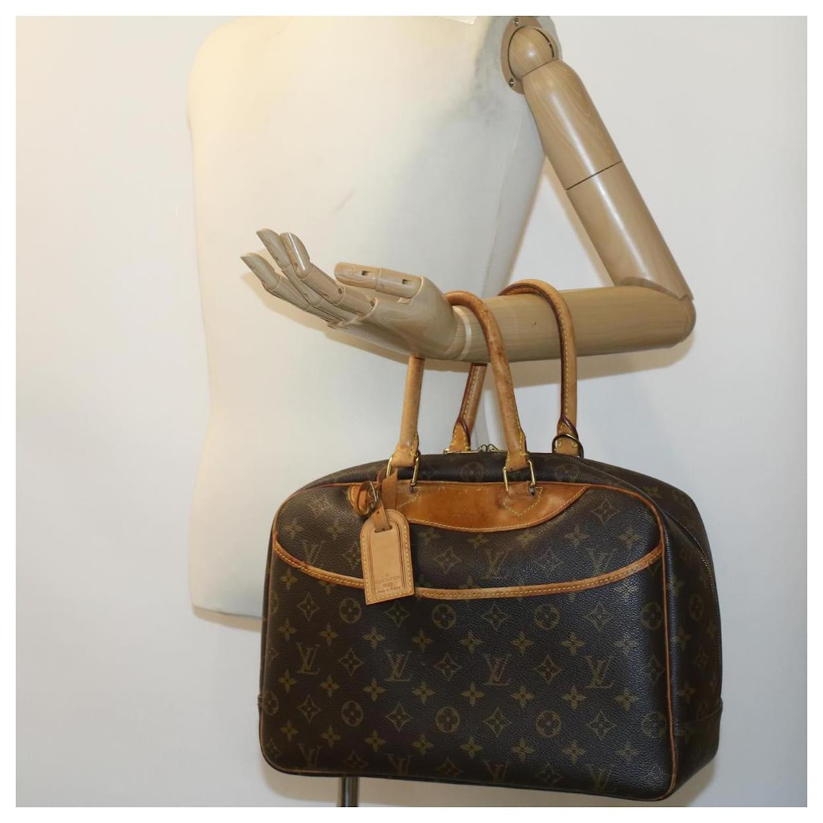 LOUIS VUITTON Monogram Deauville Hand Bag M47270 LV Auth 23055 Cloth  ref.335557 - Joli Closet