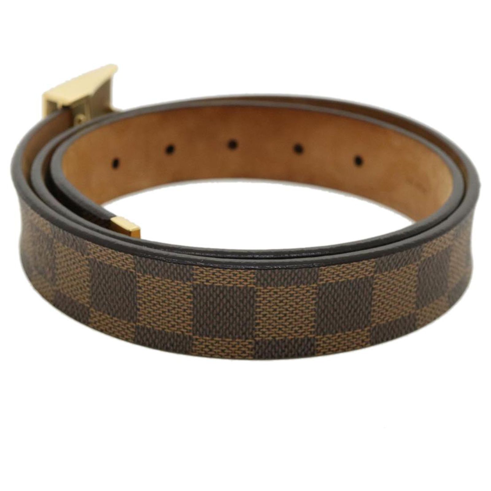 LOUIS VUITTON Damier Ebene Ceinture Carre Belt 39.4