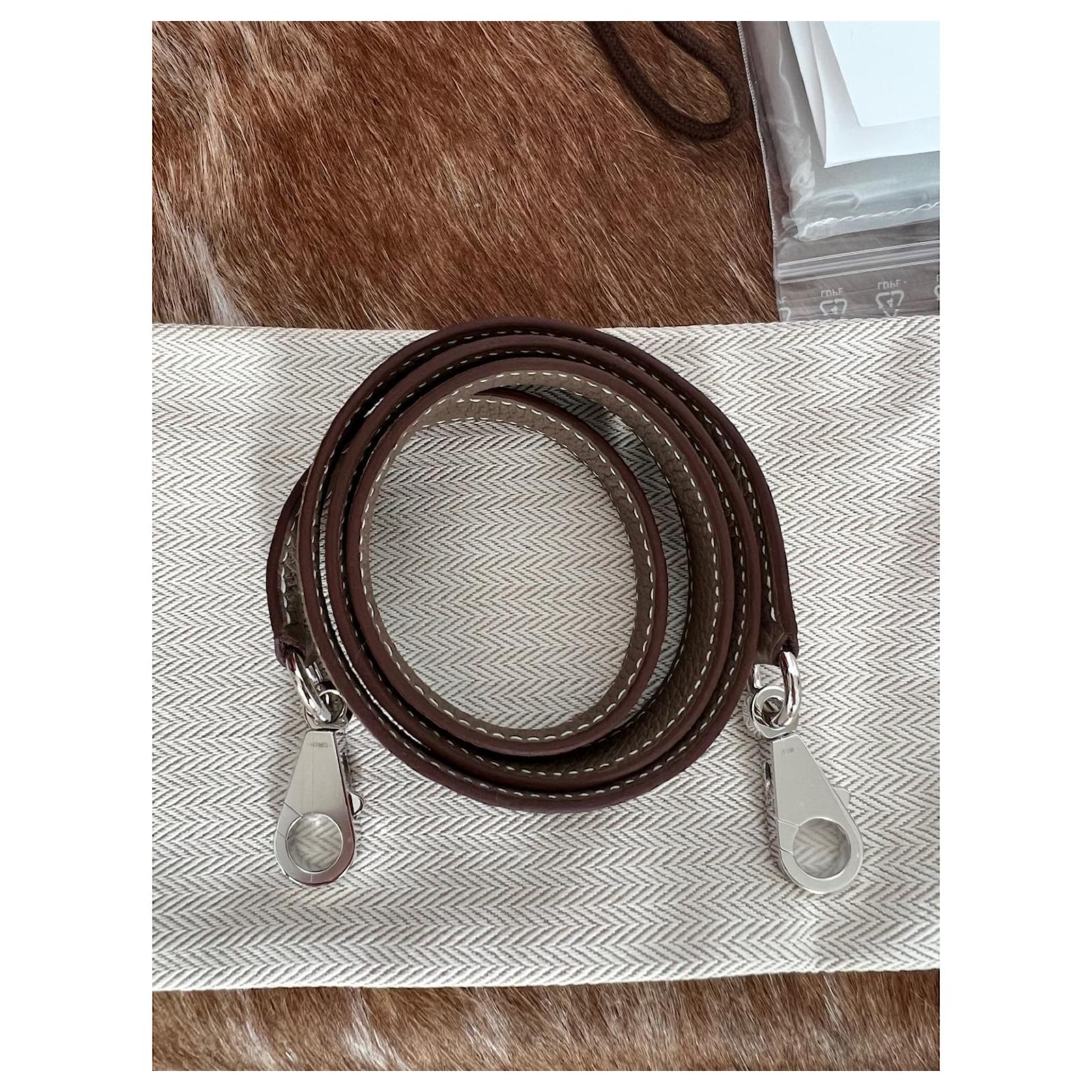 Hermès Etoupe Retourne Kelly 28cm of Togo Leather with Palladium Hardware, Handbags and Accessories Online, 2019