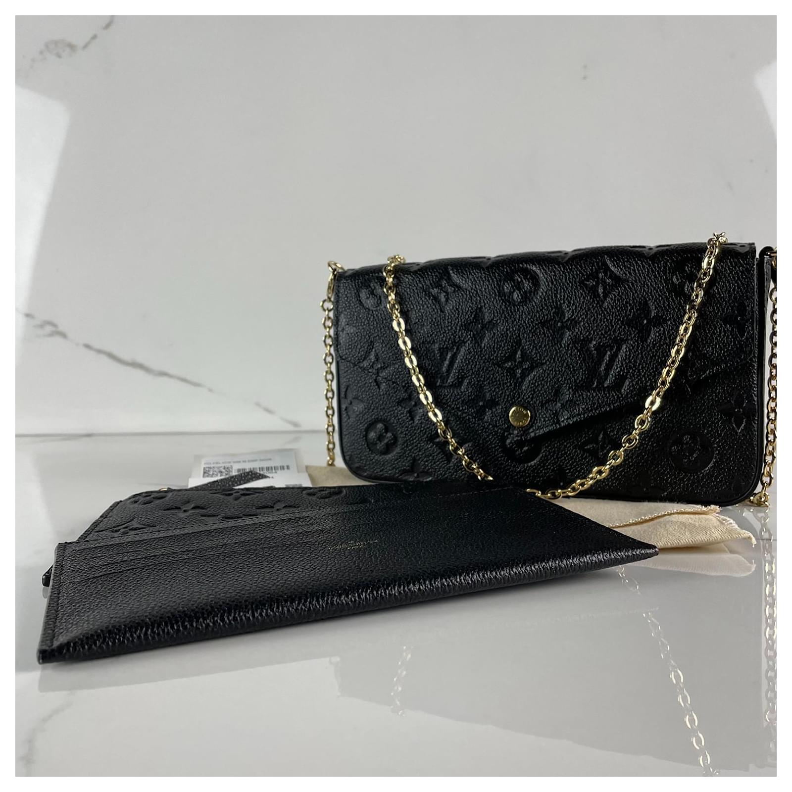 Louis Vuitton LV Felicie pochette new empreinte Black Leather ref