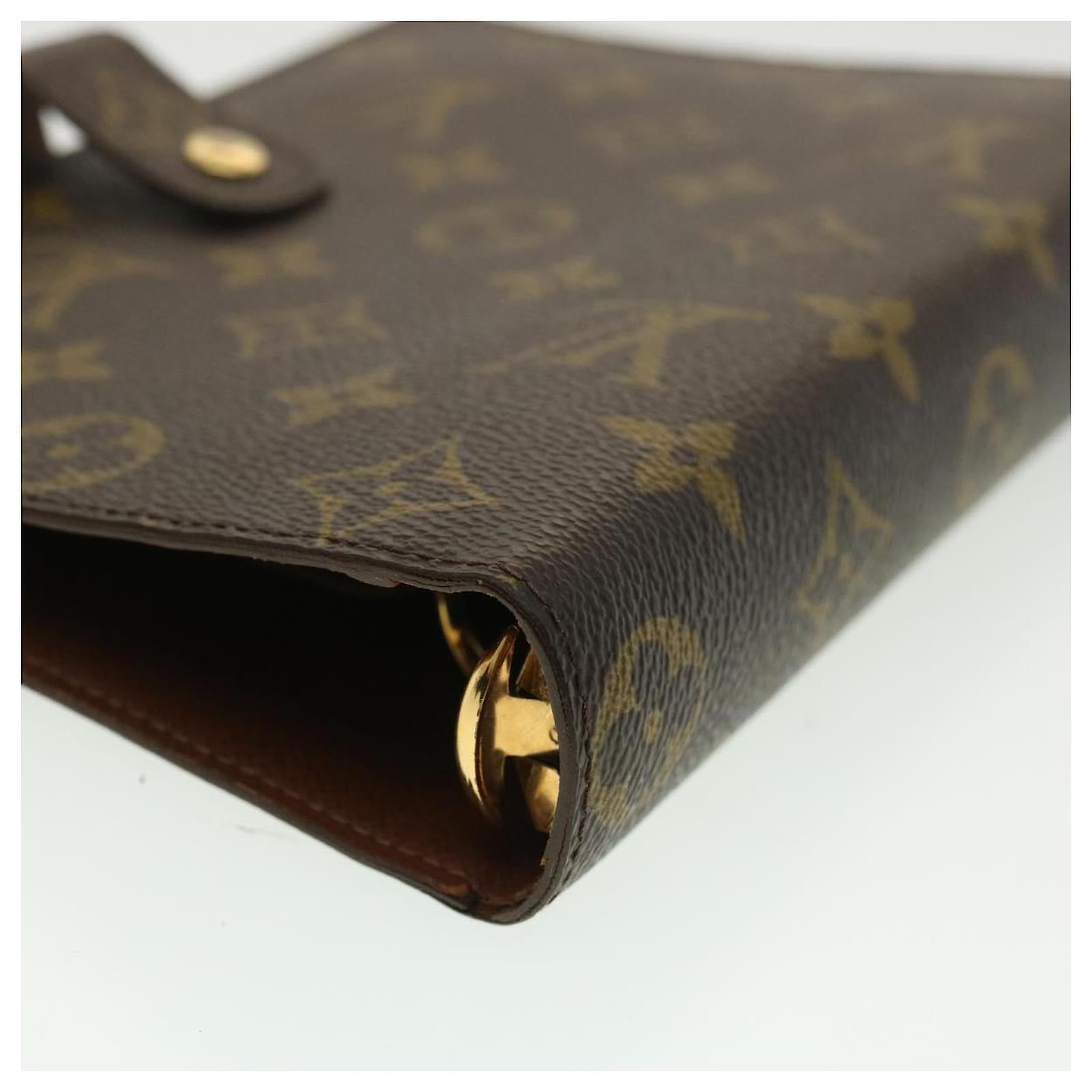 Louis Vuitton Monogram Agenda MM Day Planner Cover R20105 LV Aut ASC35 –  LuxuryPromise