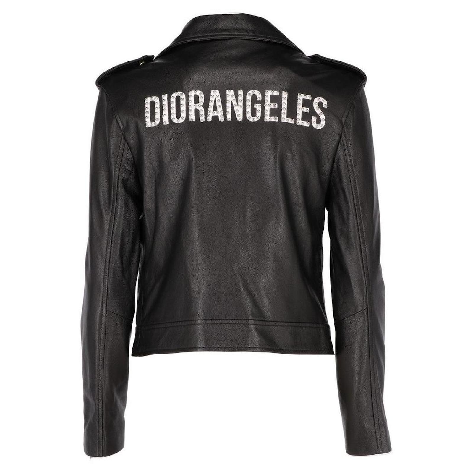 Christian Dior Leather Jacket Black Lambskin ref.JC739033 (Sold