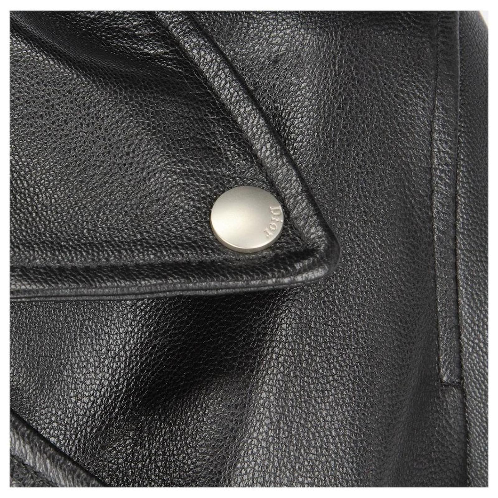 Christian Dior Leather Jacket Black Lambskin ref.739033 - Joli Closet