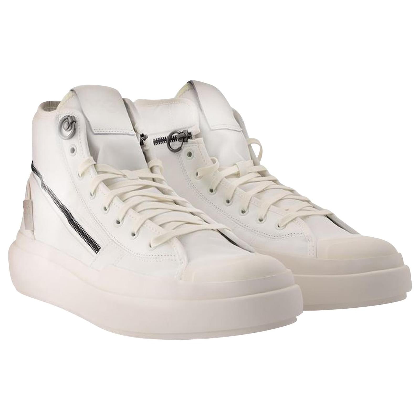 Y3 Y 3 Ajatu Court High Sneakers in White ref 740615 Joli Closet