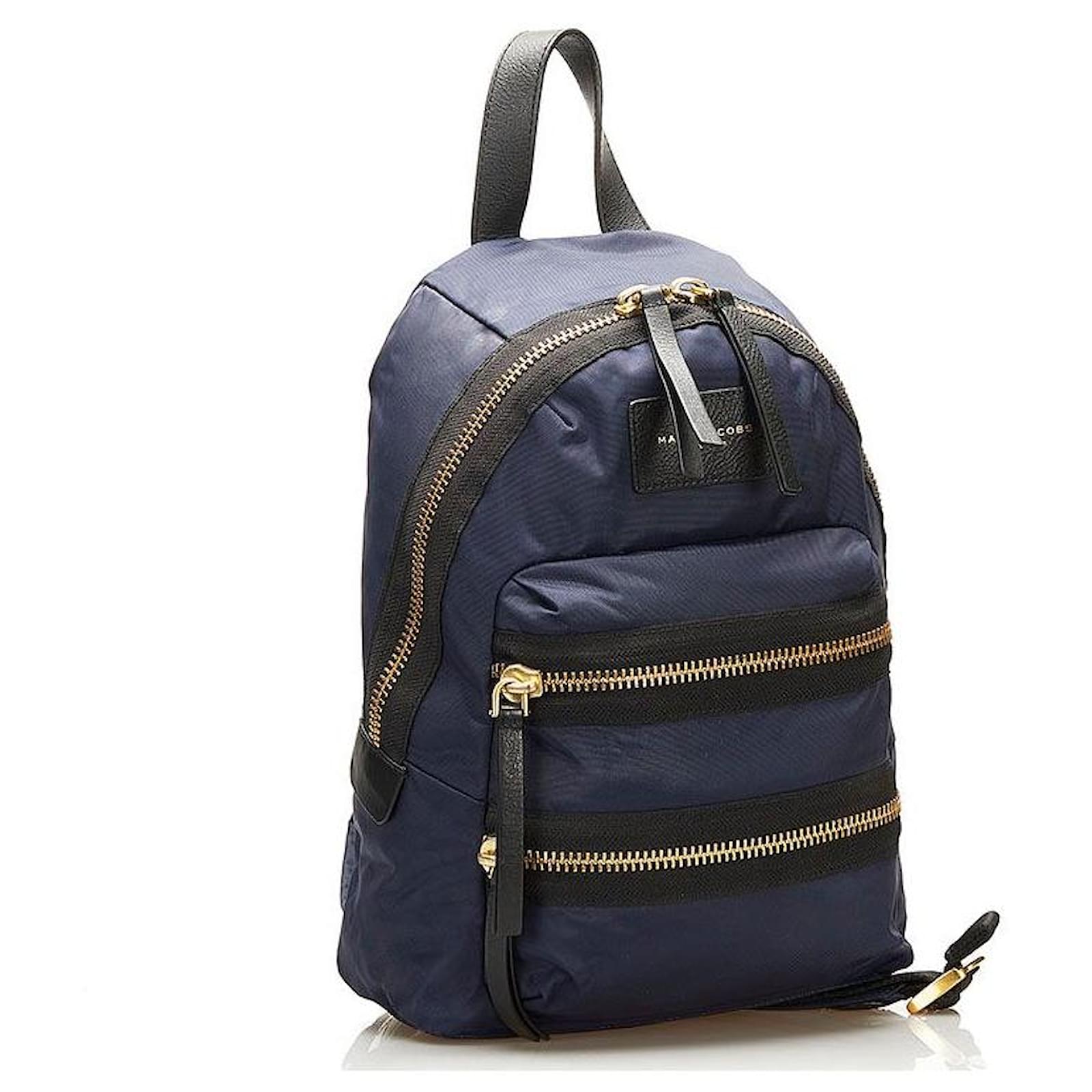 marc jacobs Nylon Zip Backpack blue ref.740775 Joli Closet