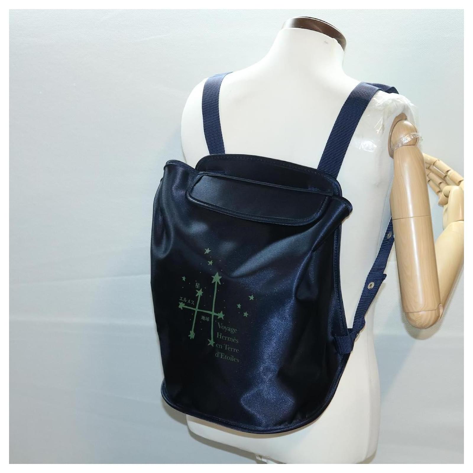 Hermès HERMES Voyage en Terre d' Etoiles Backpack Nylon 1999s limited Navy  Auth pt5209 Navy blue ref.741761 - Joli Closet