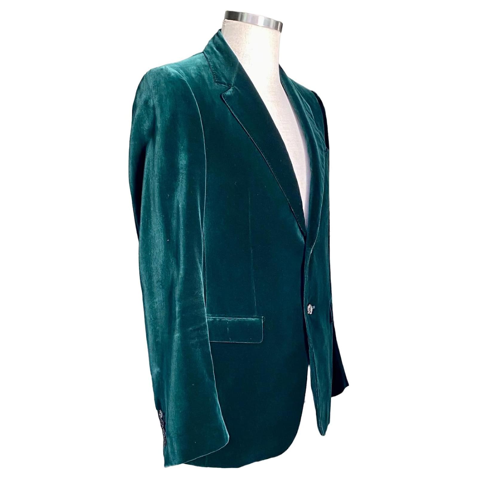 Lanvin Vintage emerald green velvet jacket ref.739136 Joli Closet