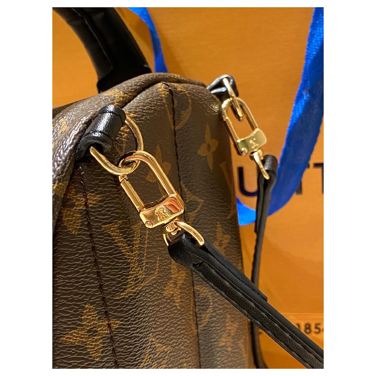 Palm springs leather backpack Louis Vuitton Brown in Leather - 27842419