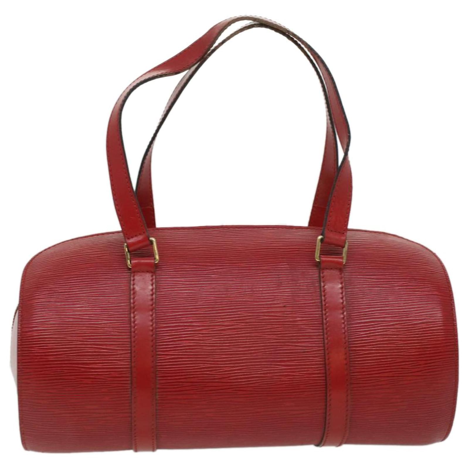 Louis Vuitton Epi Soufflot Handbag M52227 Castilian Red Leather Women s  LOUIS