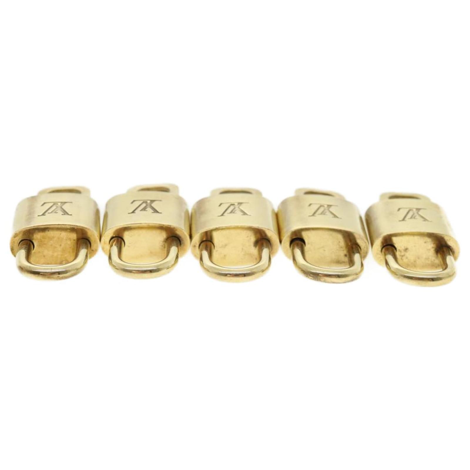 Louis Vuitton padlock 10set Padlock Gold Tone LV Auth 32482 Metal