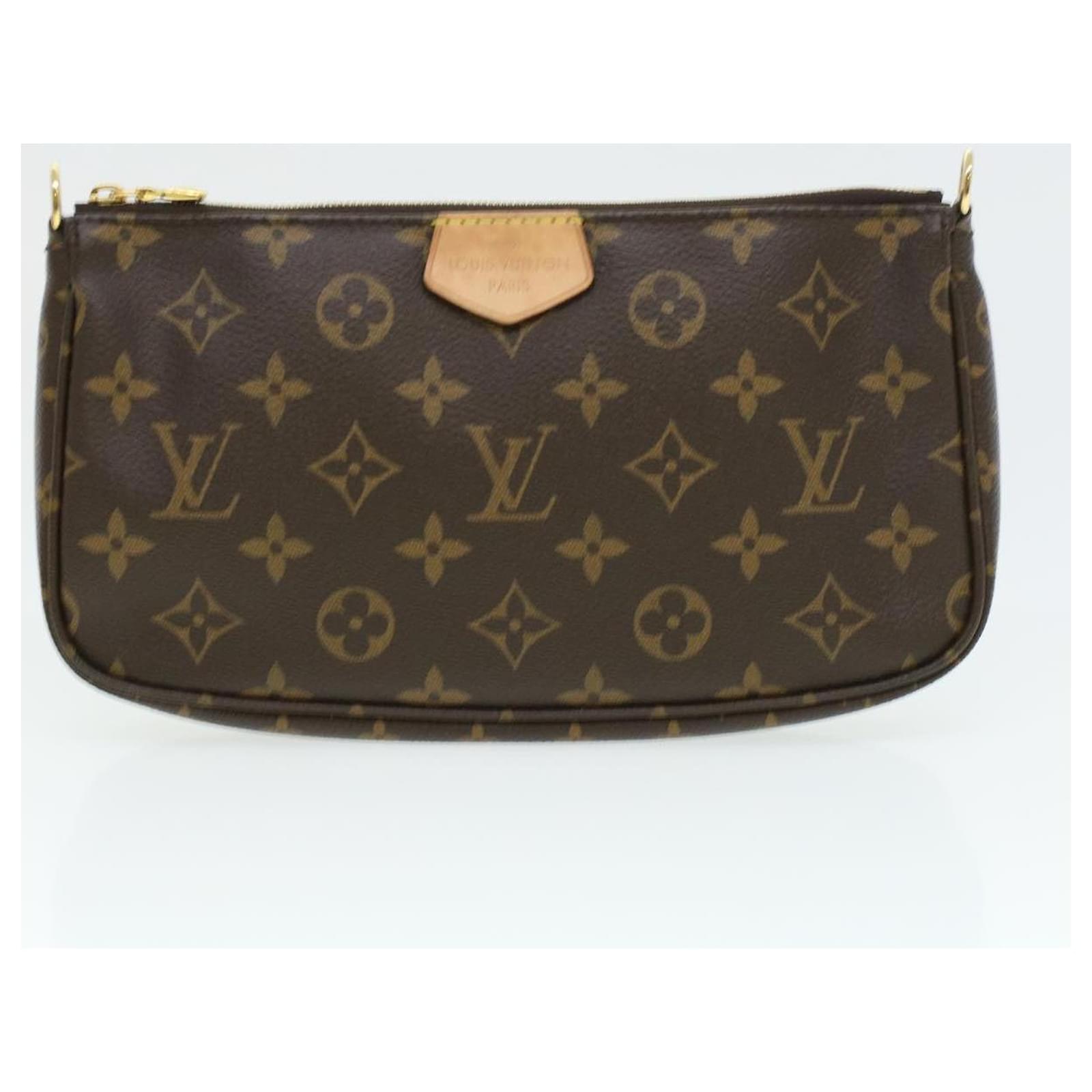 Louis Vuitton Multi Pochette Accessoires Khaki M44813 Monogram