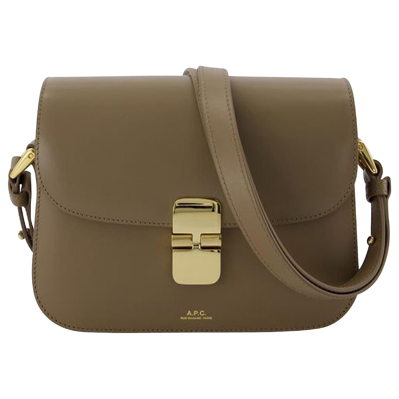 Apc Grace Bag, Small, in Beige Leather ref.744266 Joli Closet
