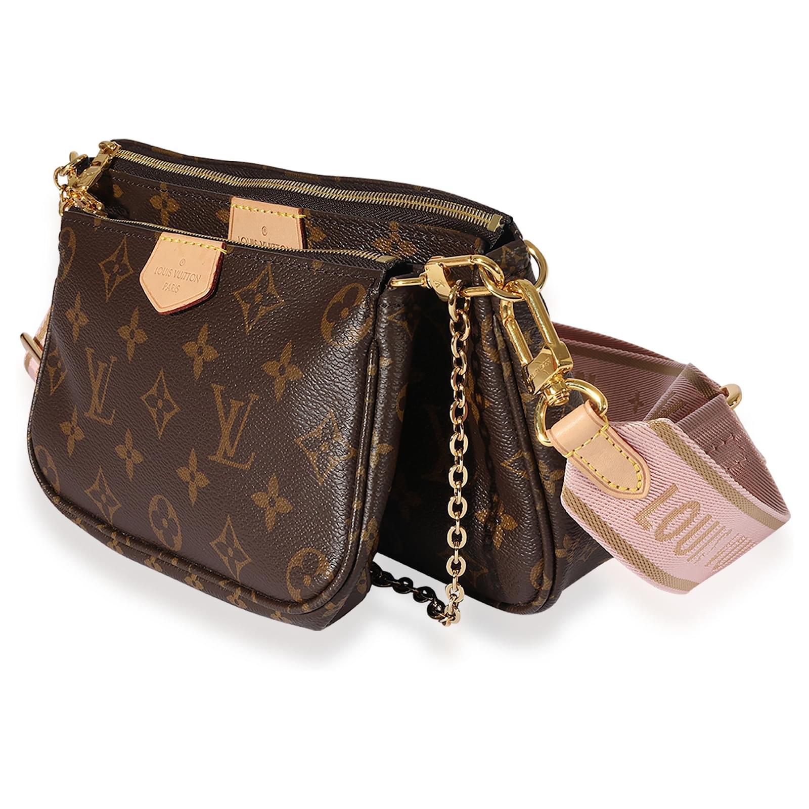 Louis Vuitton Rose Clair Monogram Multi Pochette Brown ref.744422 - Joli  Closet