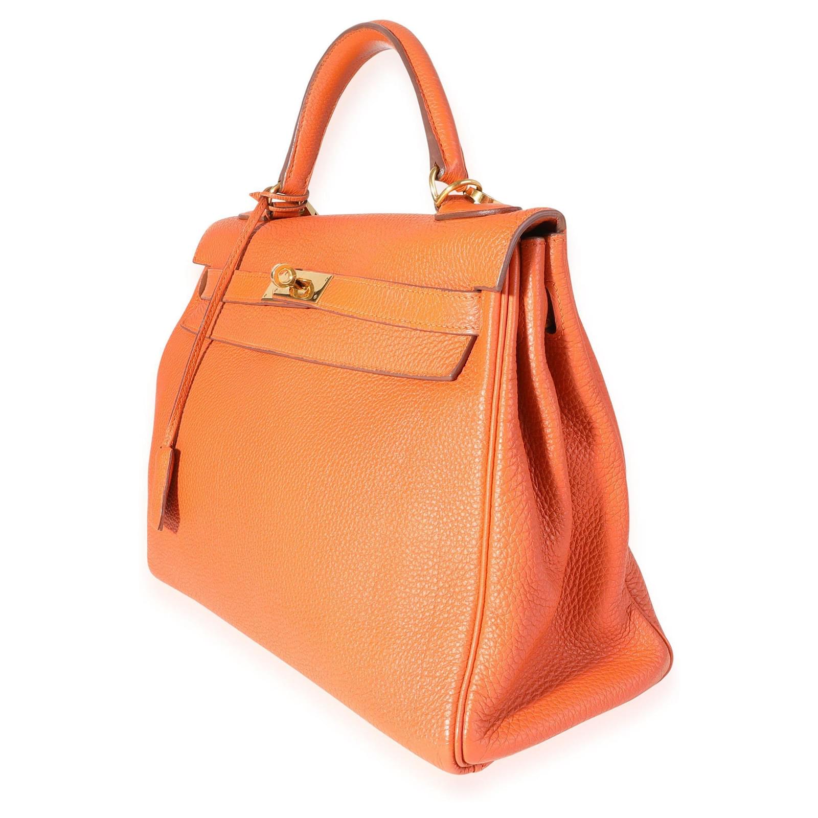 Hermes Orange Togo Leather Kelly 32 – STYLISHTOP