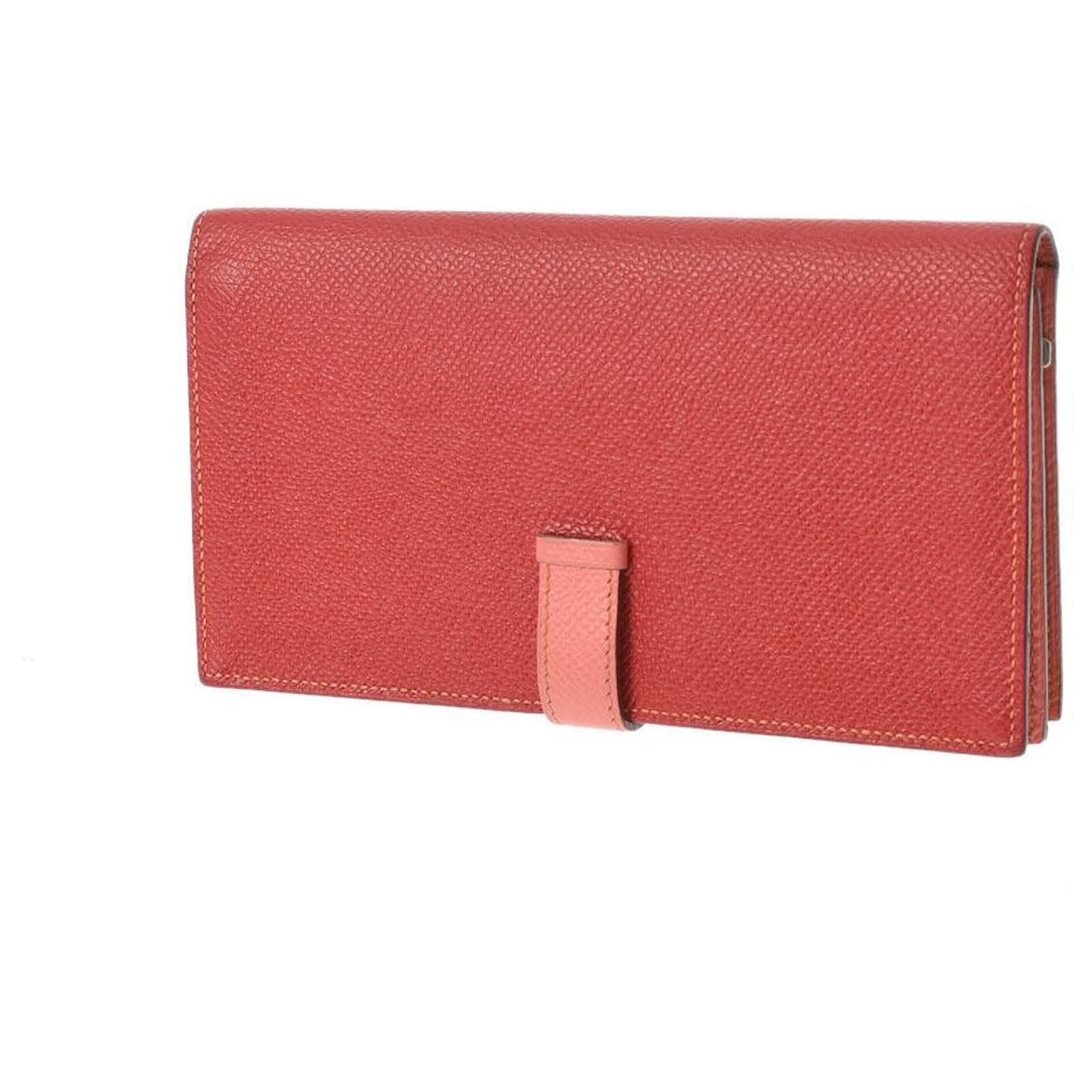 Hermès Béarn Red Leather ref.745040 - Joli Closet