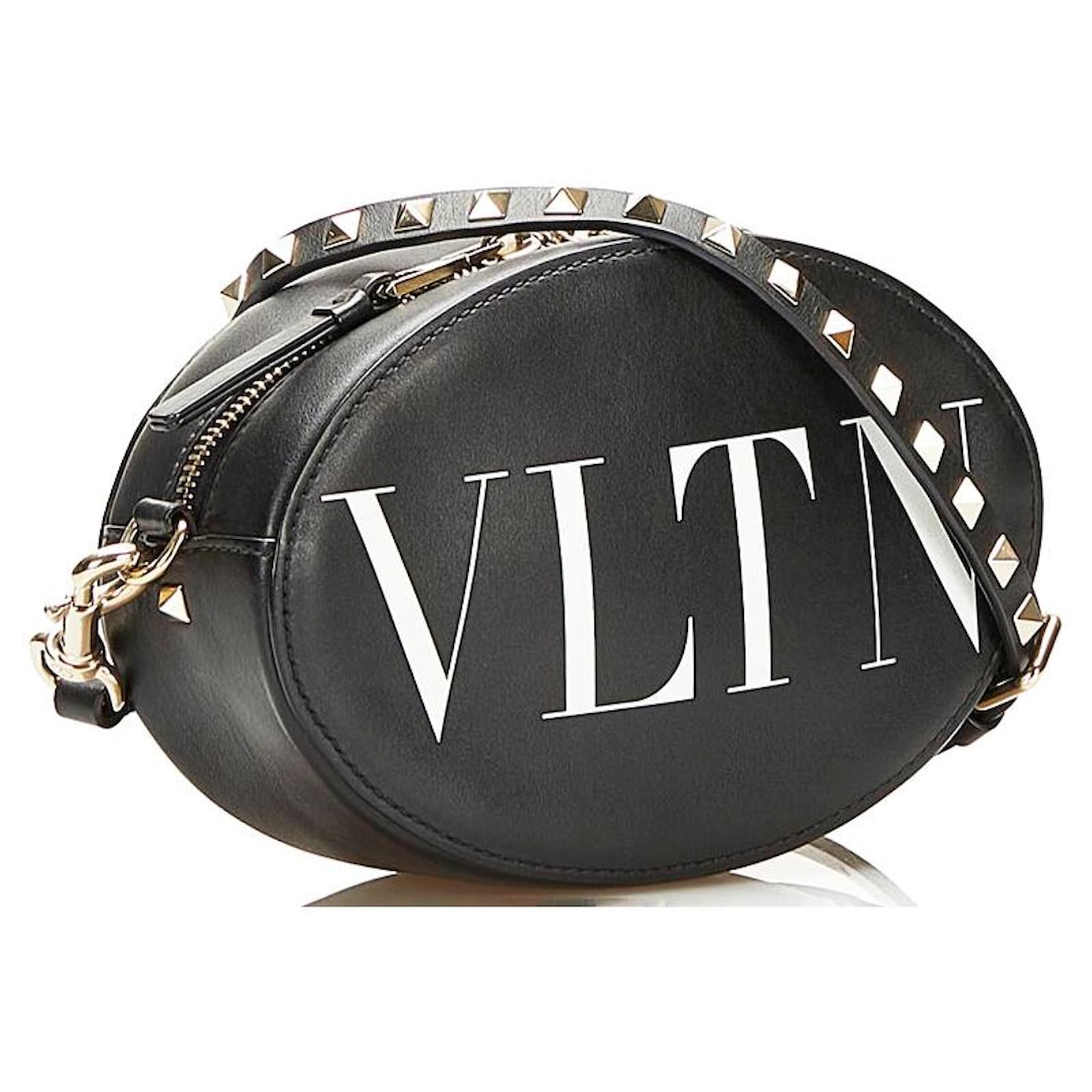 Valentino Leather Supervee Crossbody Bag Black Pony-style calfskin