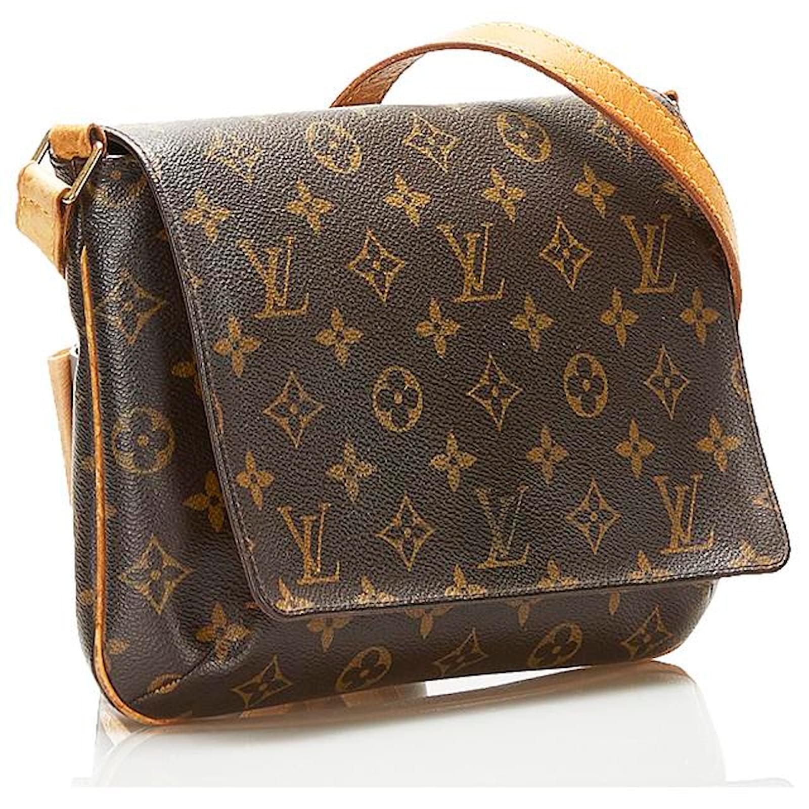 Louis Vuitton Monogram Musette Tango Long Strap M51388 Brown Cloth  ref.745442 - Joli Closet