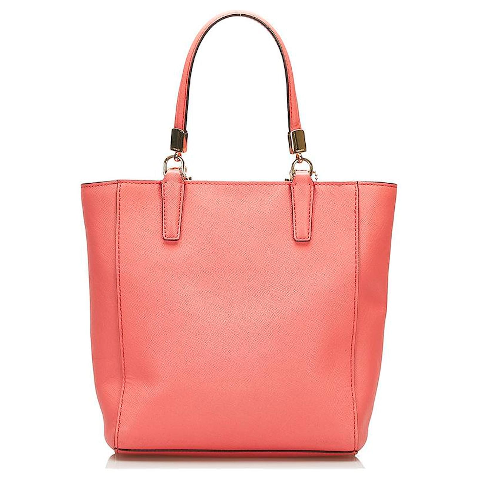 Coach Leather Madison Tote Pink Pony-style calfskin ref.745523