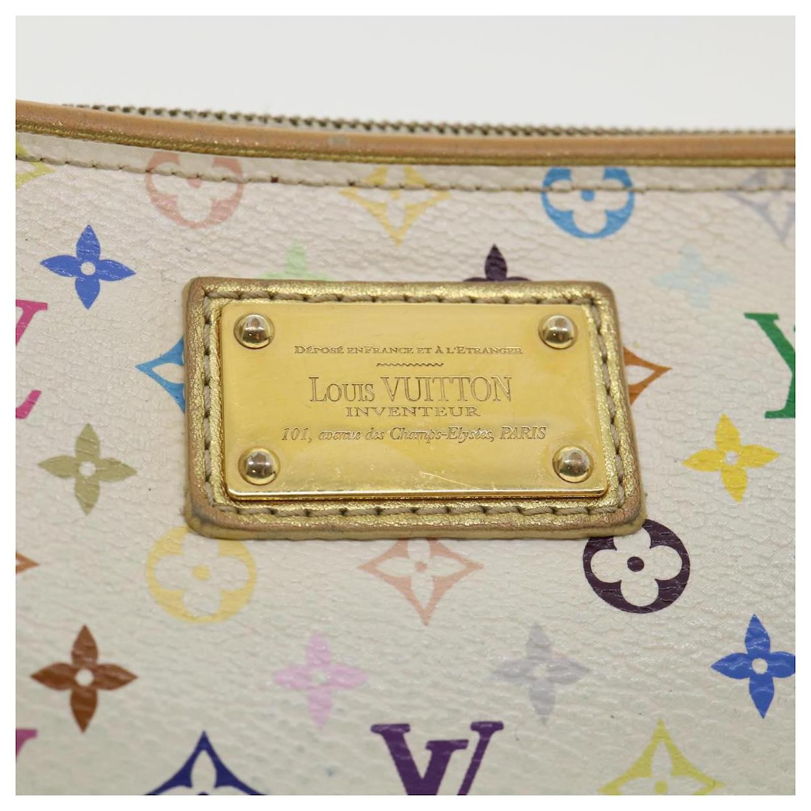 Louis Vuitton, Bags, Louis Vuitton Monogram Multicolor Kate Accessory  Pouch White M5522 Auth Yk5551