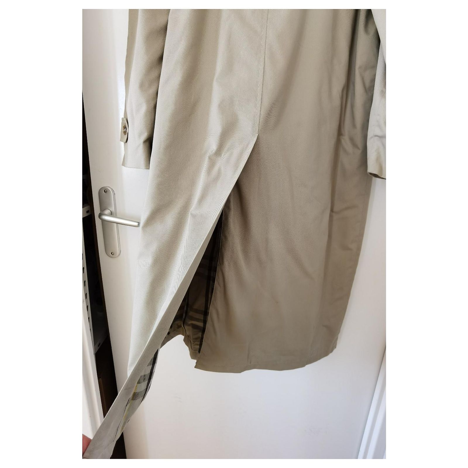 Trench Coat Doublé Beige Taille 38 (M) - Marque CarlaB - Neuf Avec Étiquettes - Coupe Plus