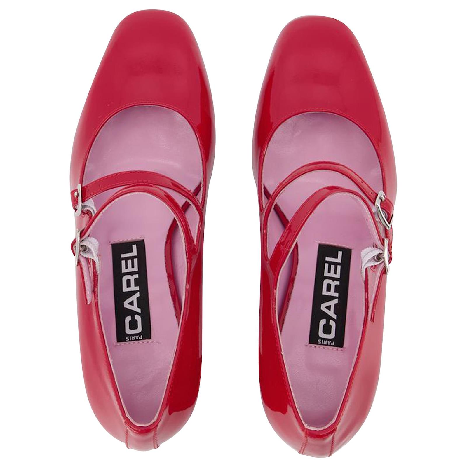 Alice Pumps Carel Red Patent Leather Ref 748840 Joli Closet alice-pumps-carel-red-patent-leather-ref-748840-joli-closet