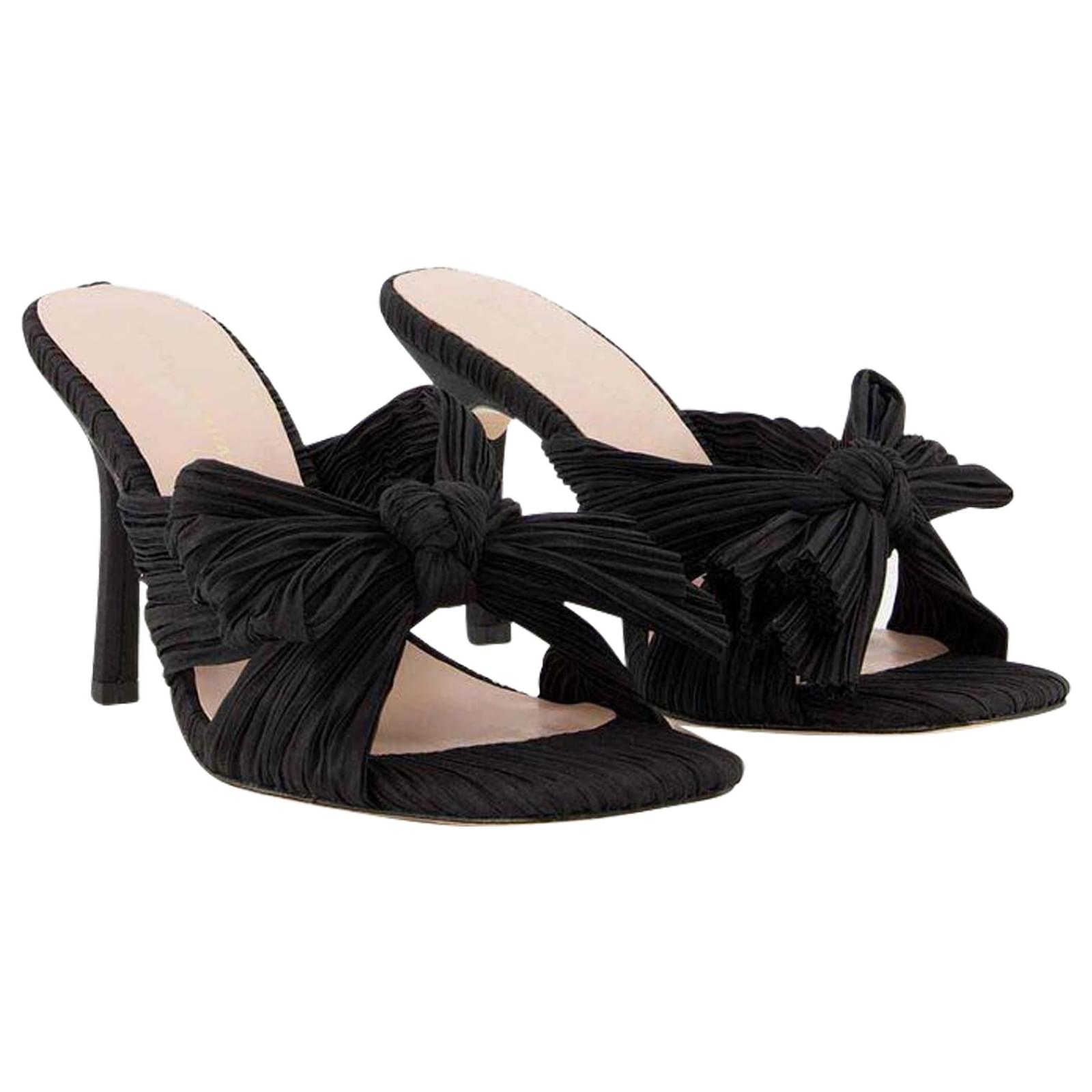 【関税込み】Claudia Sandals - Loeffler Randall - Black - Lea Claudia Sandals - Loeffler Randall - Black - Leather ref