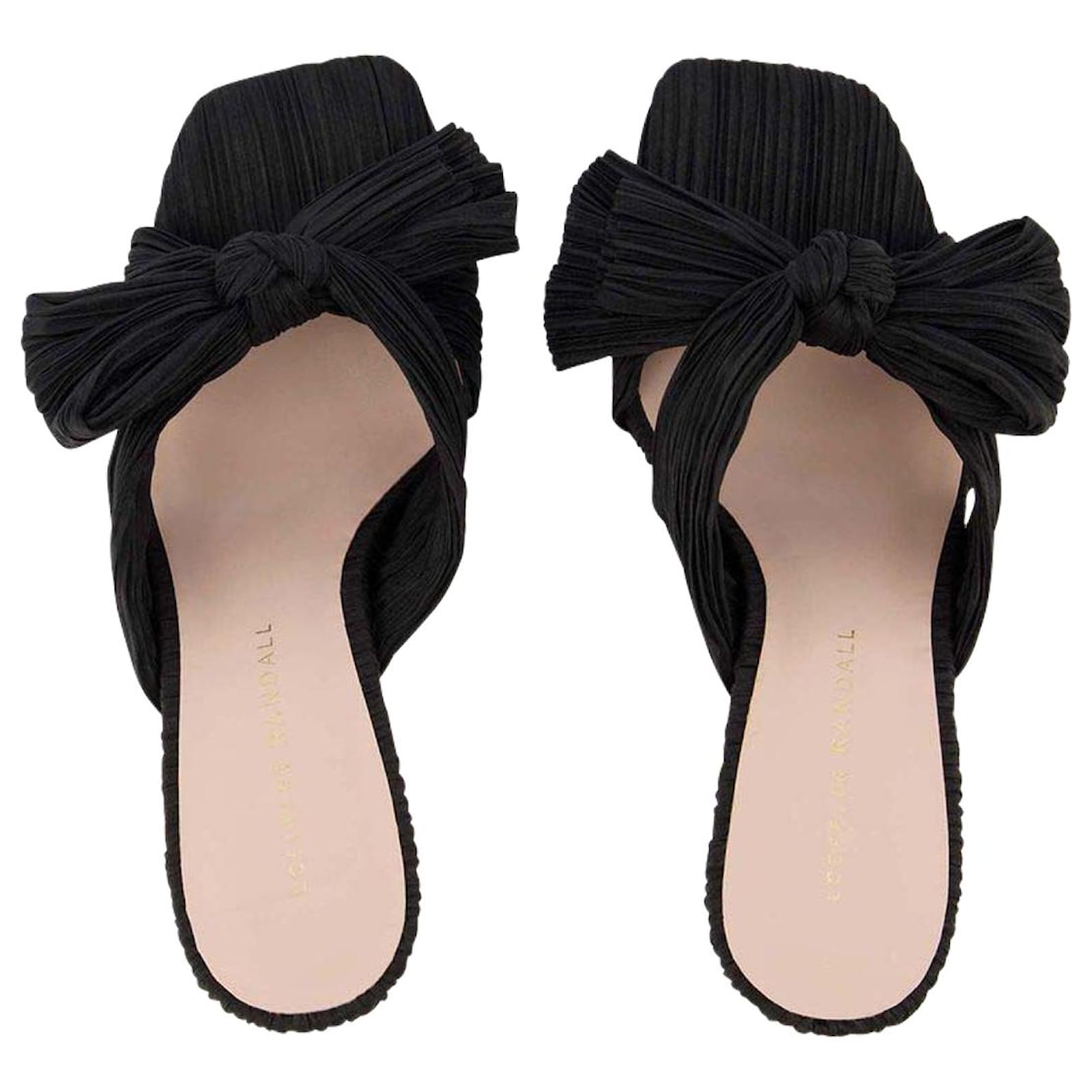 【関税込み】Claudia Sandals - Loeffler Randall - Black - Lea Claudia Sandals - Loeffler Randall - Black - Leather ref