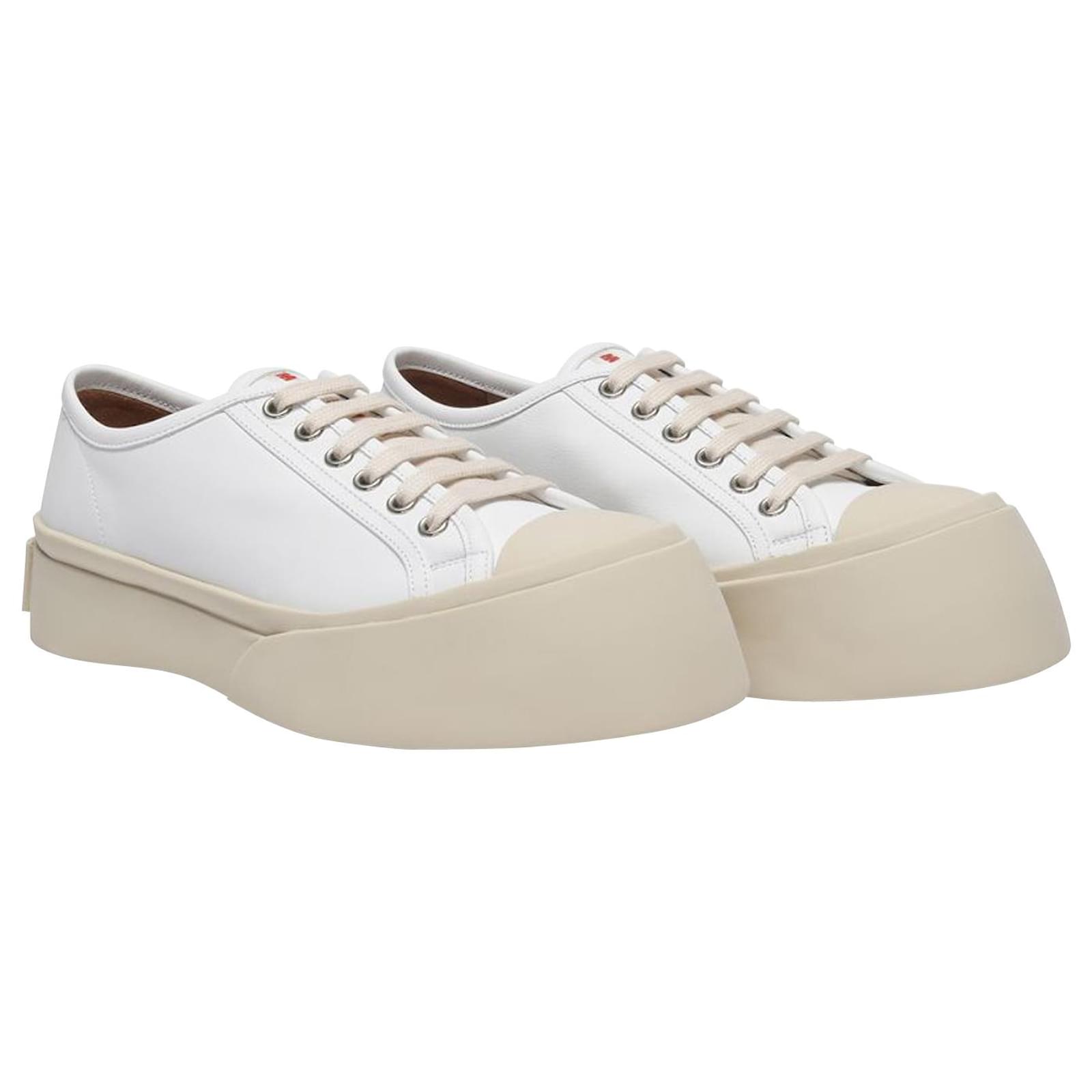 Laced Up Pablo Sneakers - Marni - Lily White - Leather ref.749135