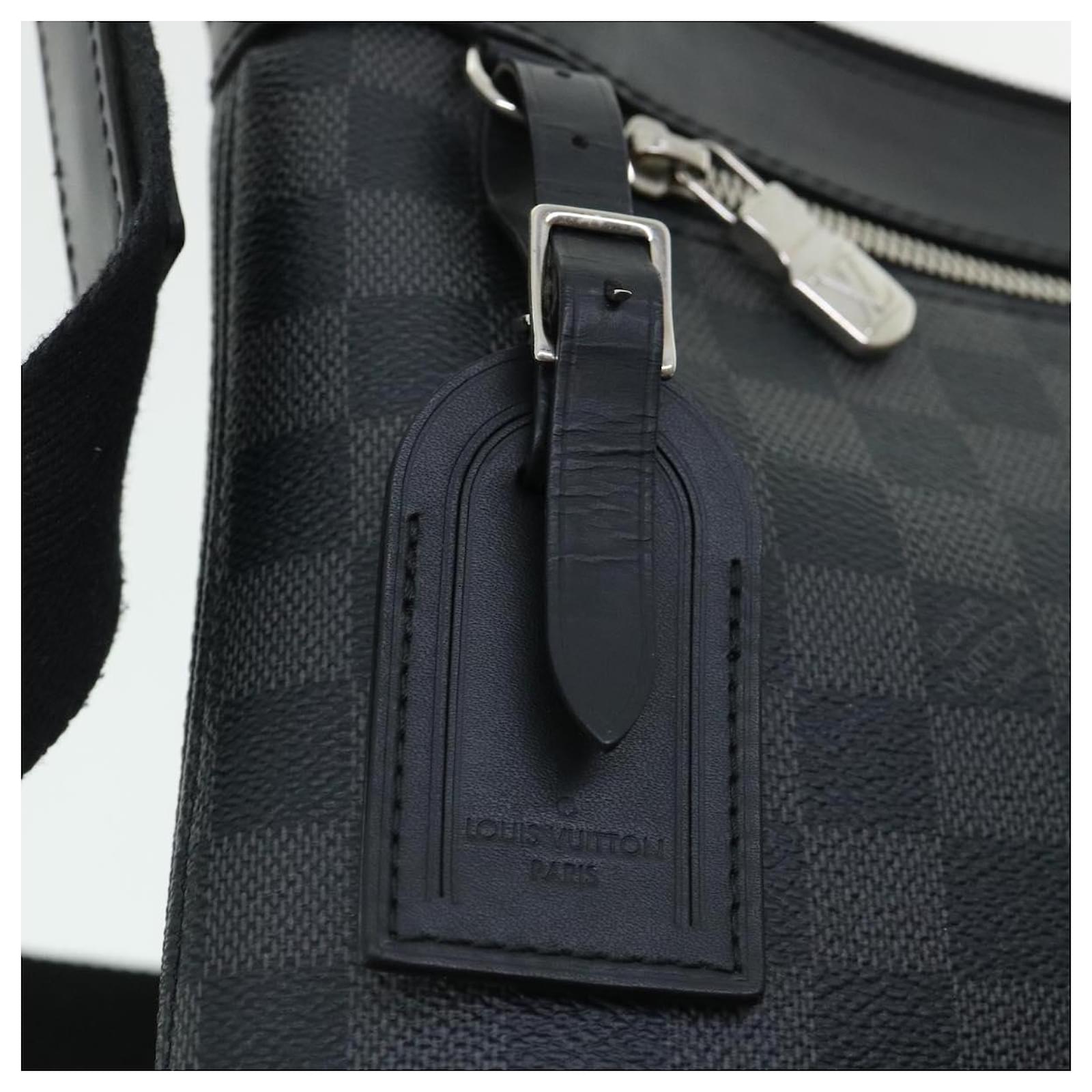 LOUIS VUITTON Damier Graphite Mick PM Shoulder Bag N41211 LV Auth