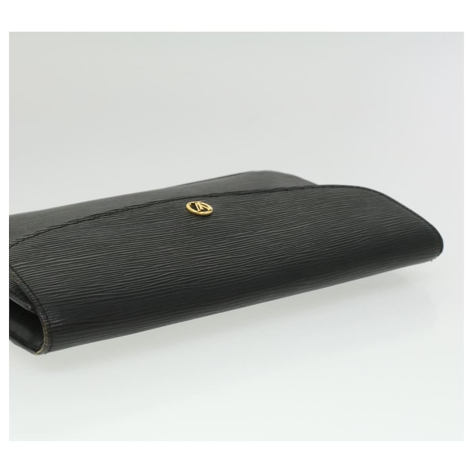 LOUIS VUITTON Epi Montaigne 27 Clutch Bag Black M52652 LV Auth th3157  Leather ref.749810 - Joli Closet