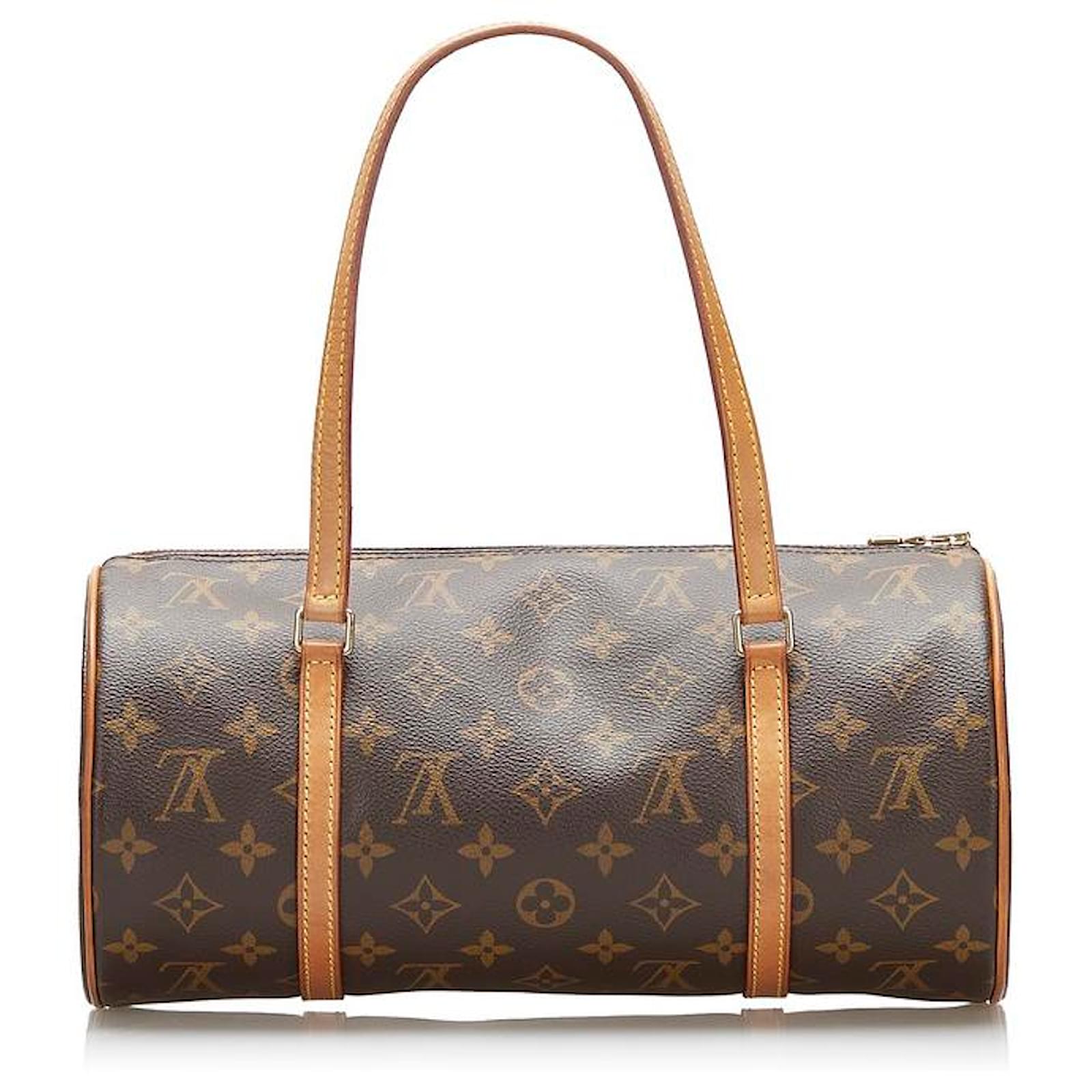 Louis Vuitton Brown Coated Canvas Monogram Papillon 30 Gold