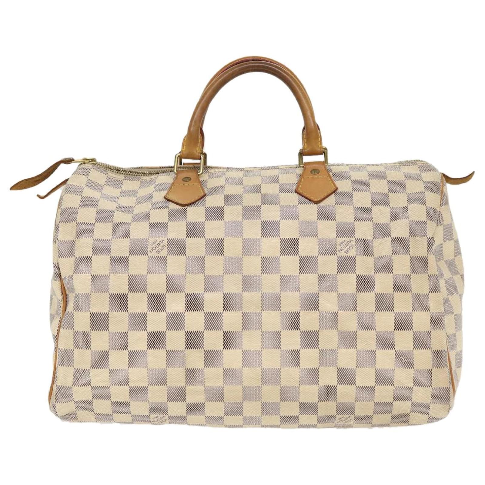 Louis Vuitton Speedy 35 Beige Cloth ref.751340 - Joli Closet