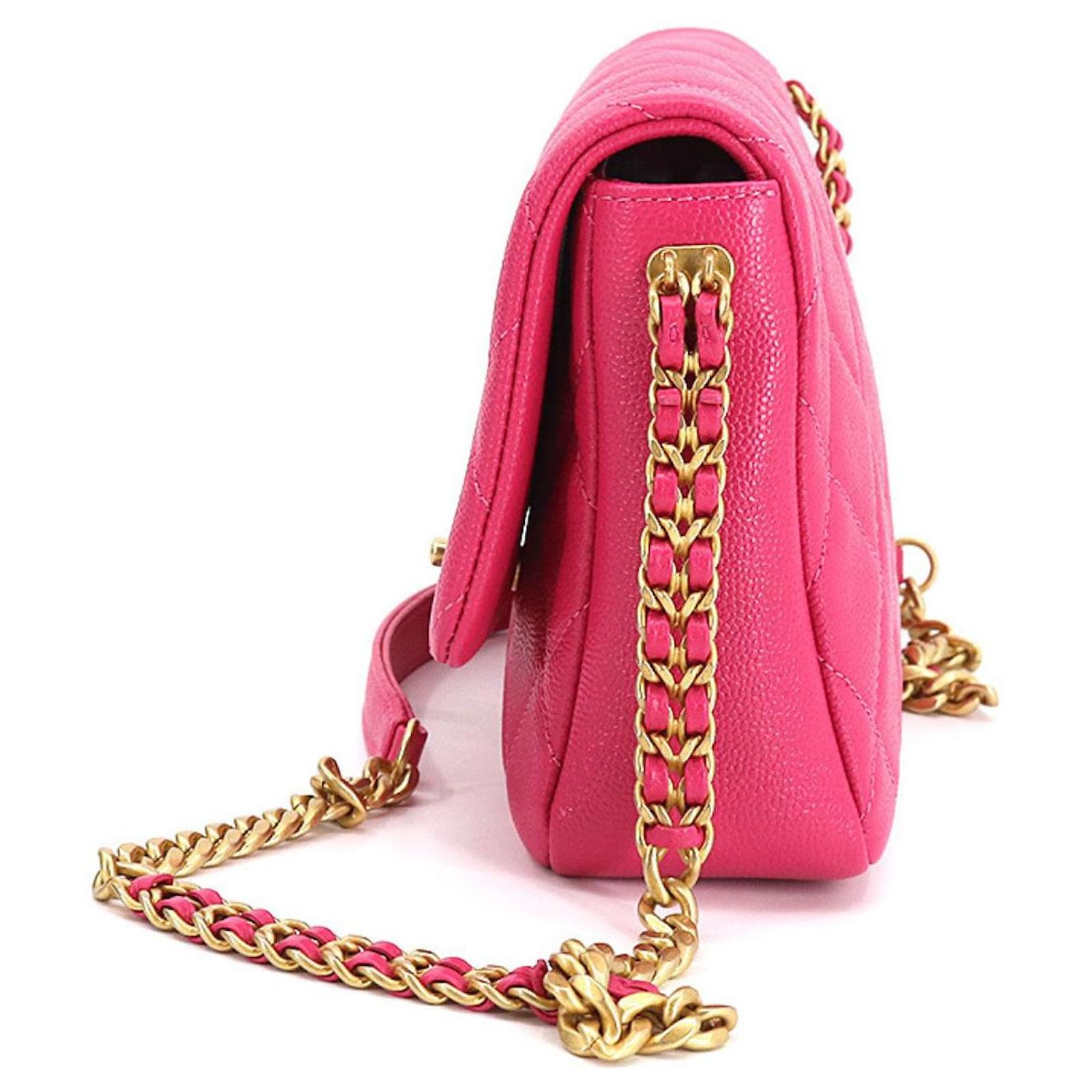 Chanel Sac à Rabat Pink Leather ref.752954 - Joli Closet