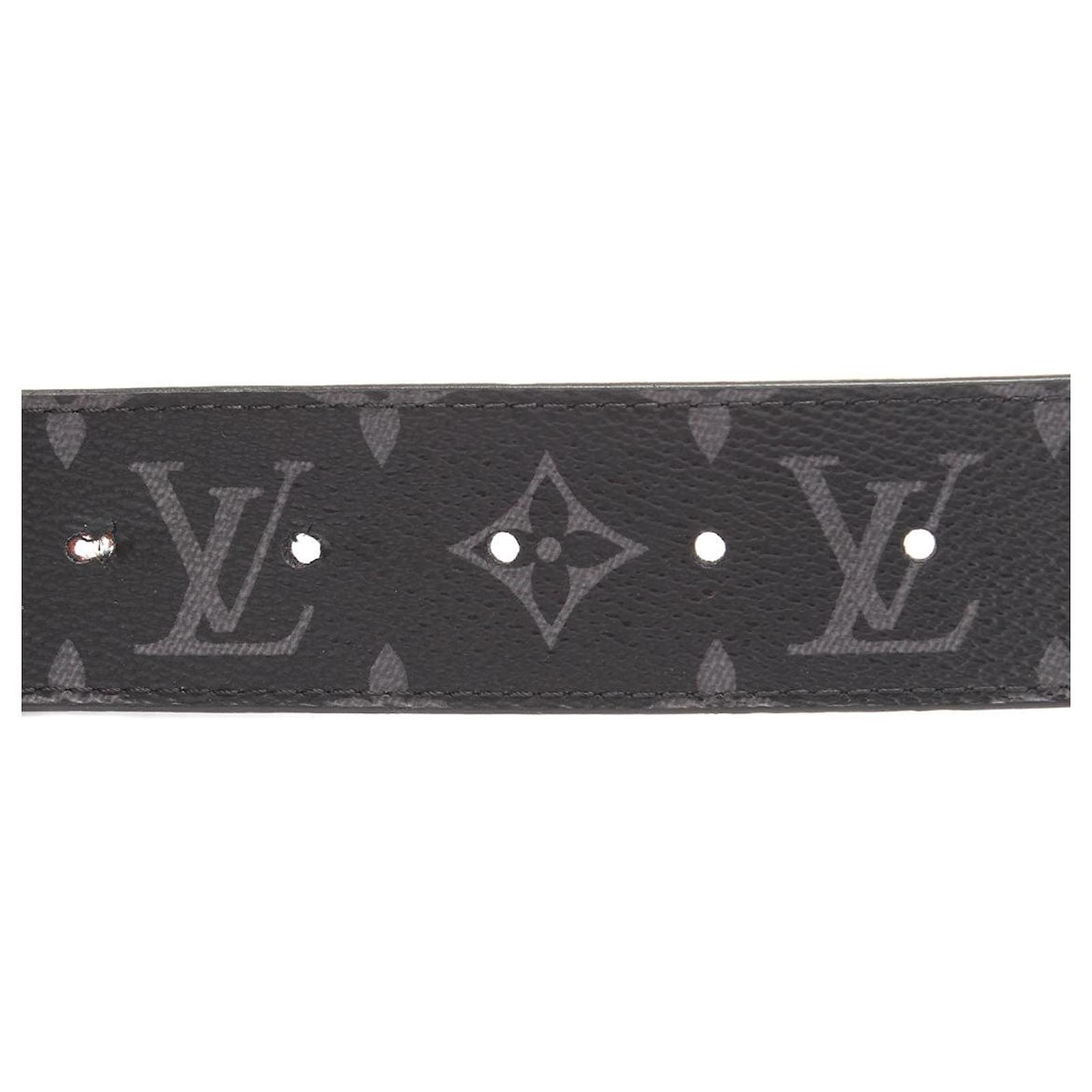 Louis Vuitton Monogram Eclipse Initiales Belt Black ref.753495