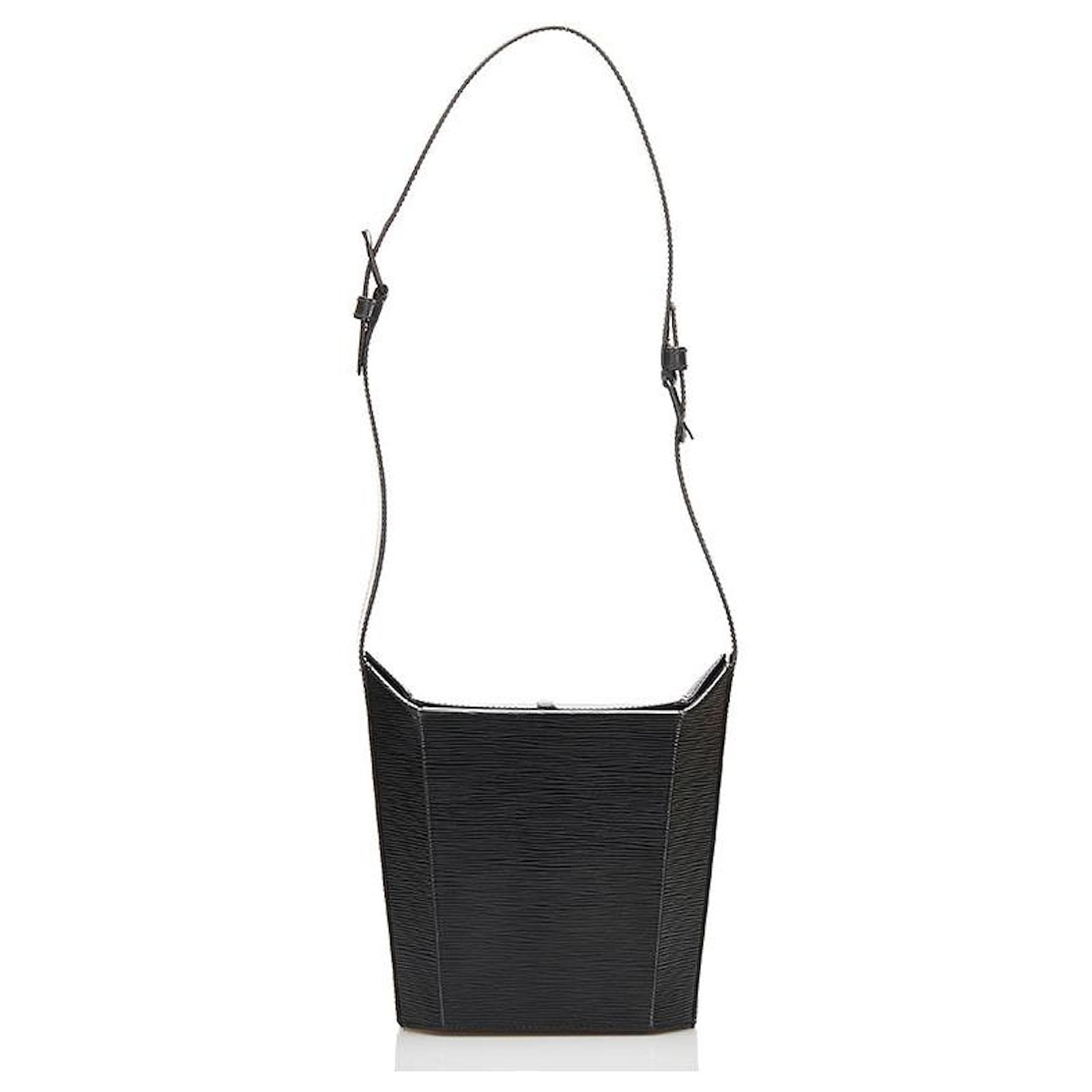 Louis Vuitton Vintage Black Epi Leather Sac Seau Bucket Shoulder