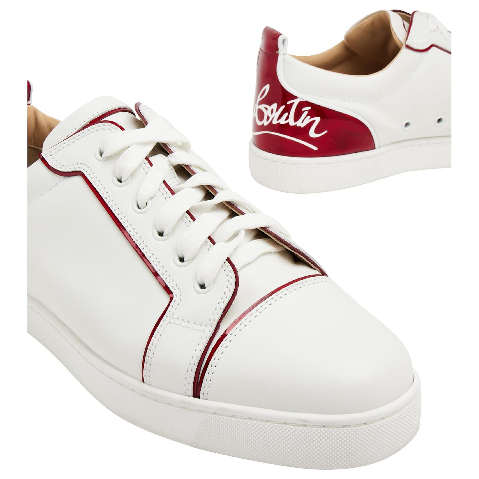 Christian Louboutin Fun Louis Junior Sneakers in White Leather ref.753882 -  Joli Closet