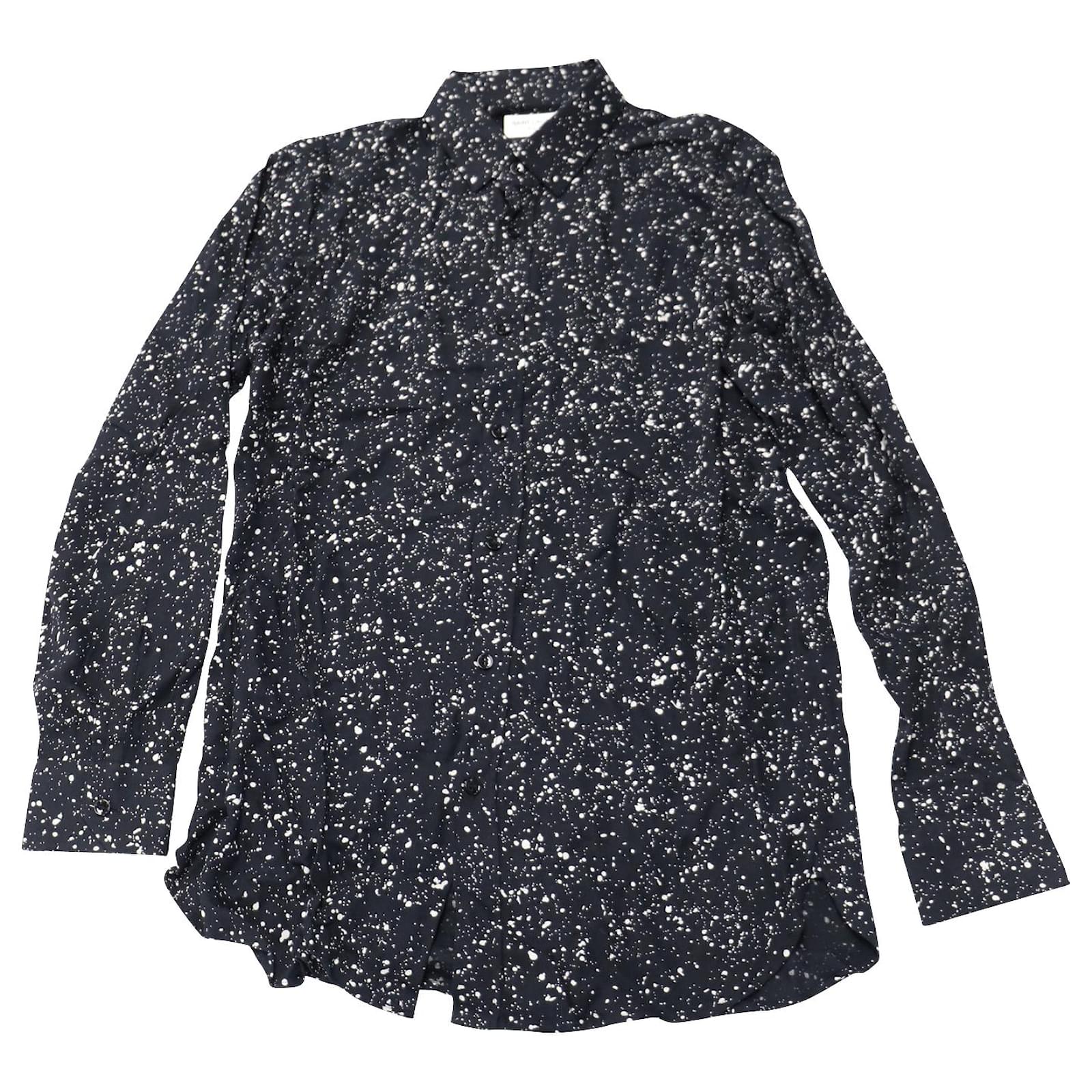 Chemise fluide imprimée - noir fleurs - - 12.00