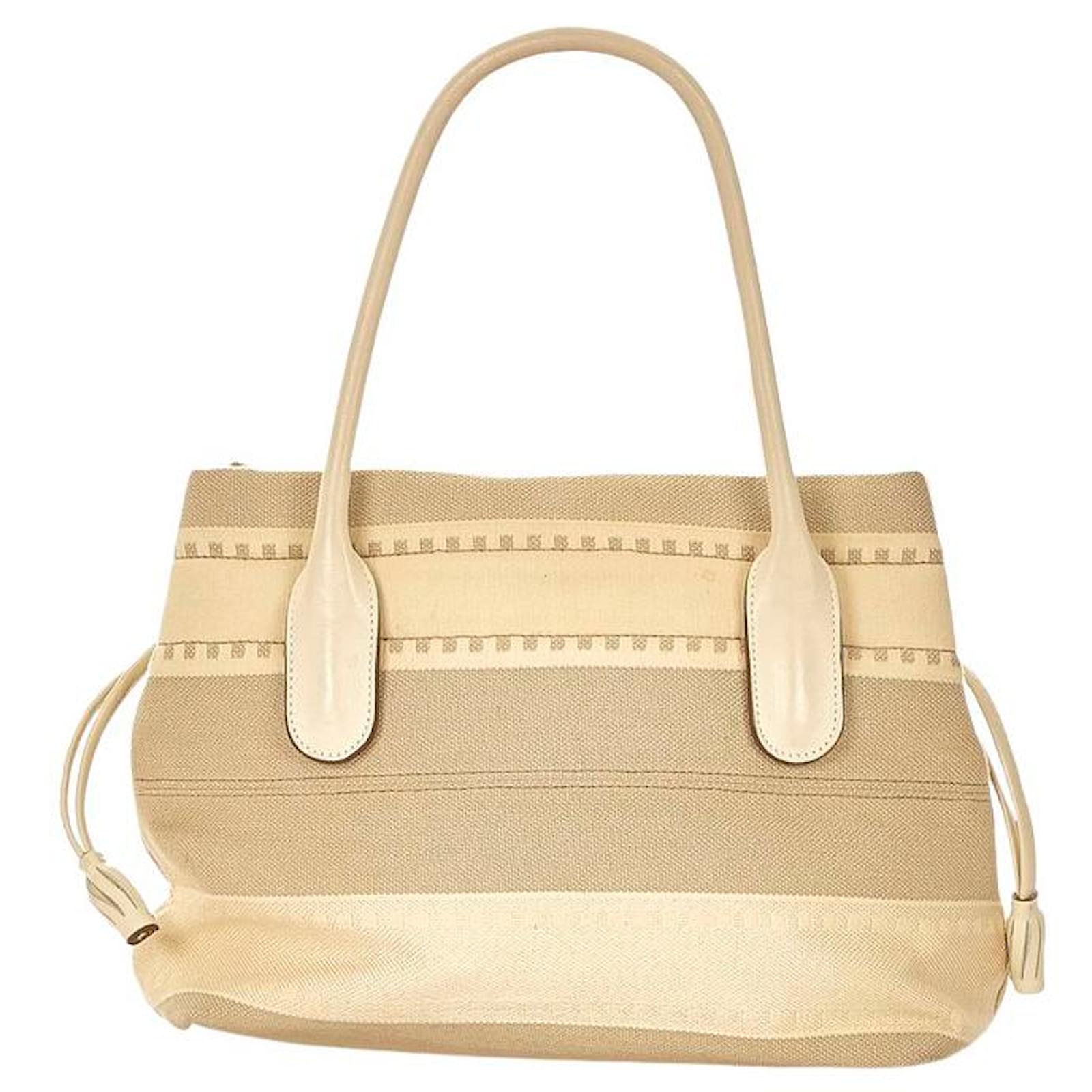 Salvatore Ferragamo Vara Beige Cloth ref.754440 - Joli Closet