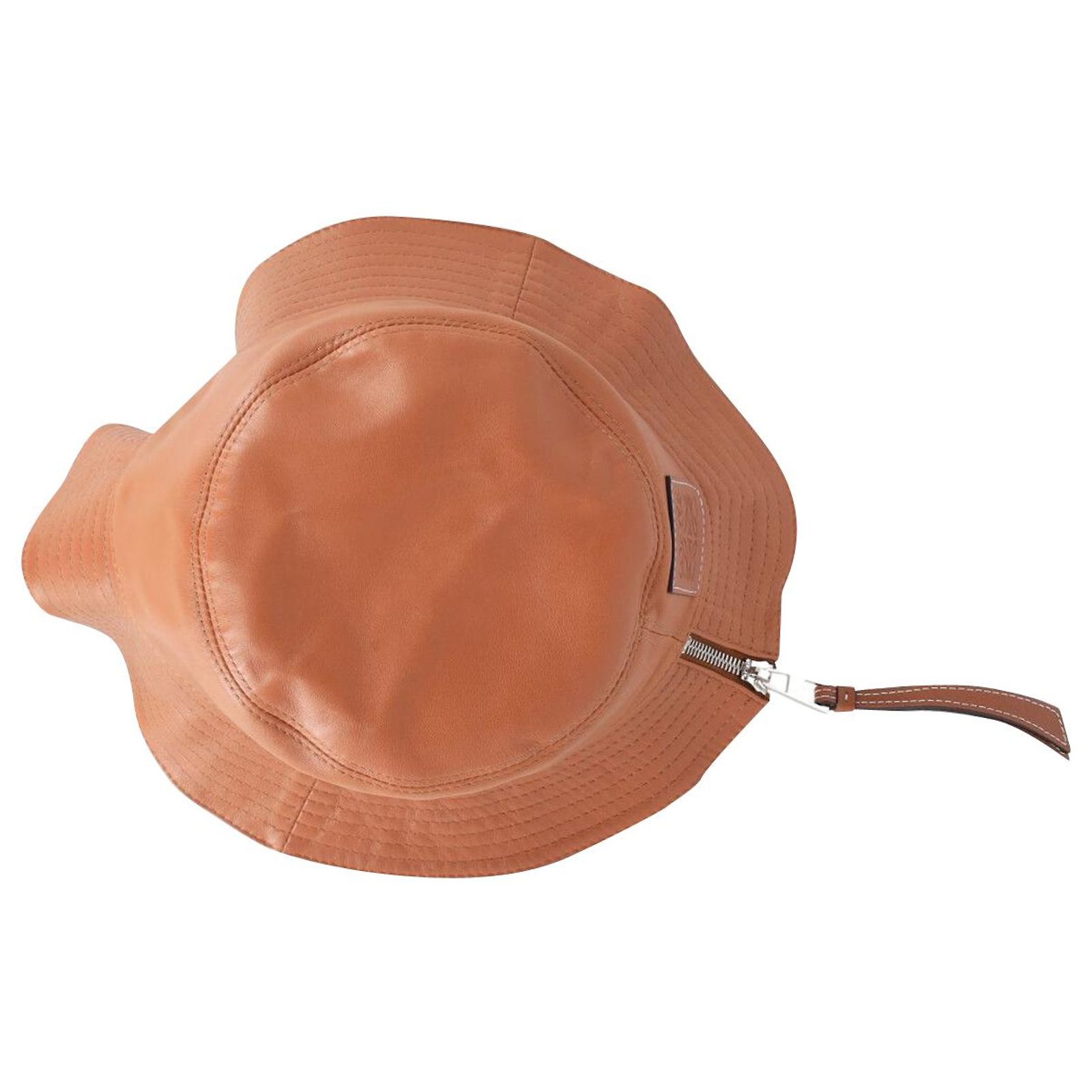 Loewe Fisherman Bucket Hat in Tan Nappa calf leather Leather 