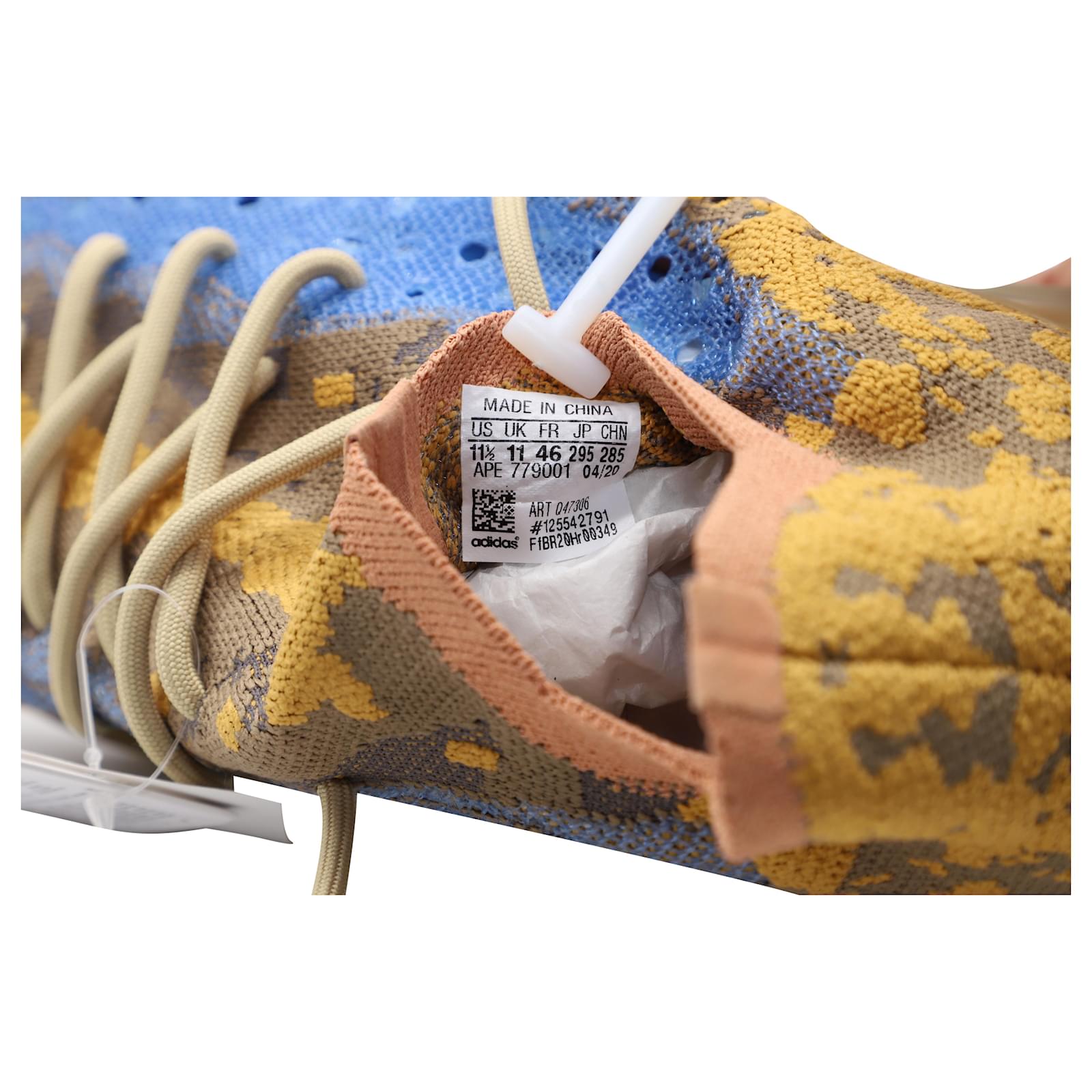 Kalinga Ashok Mens Adidas Yeezy Boost 380 Blue Oat On Feet Wearing