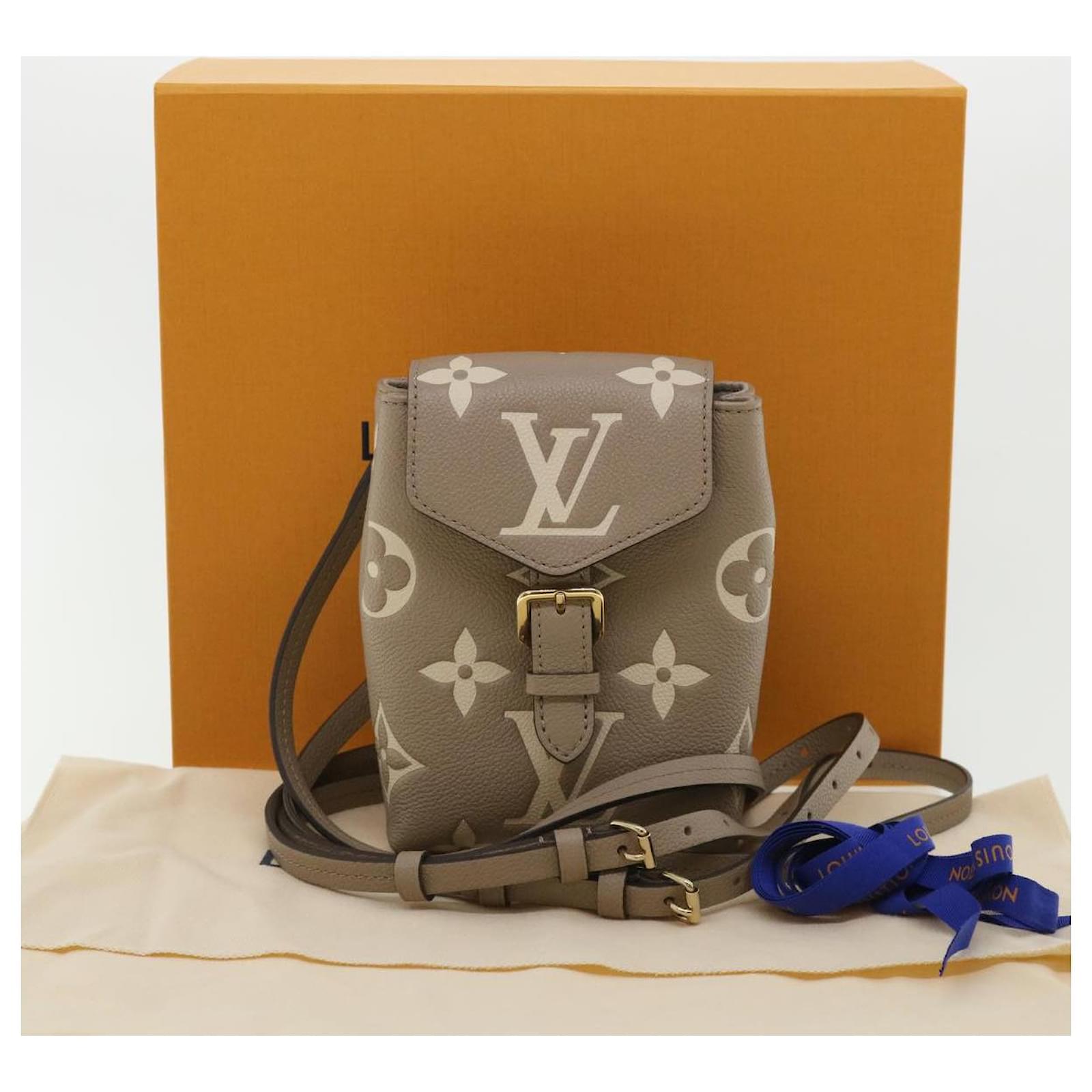 Louis Vuitton MONOGRAM EMPREINTE Tiny backpack (M80738)