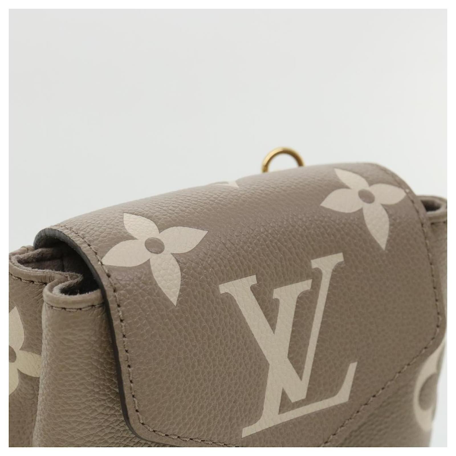 Backpacks Louis Vuitton Louis Vuitton Monogram Empreinte Tiny Backpack Beige M80738 LV Auth 47049