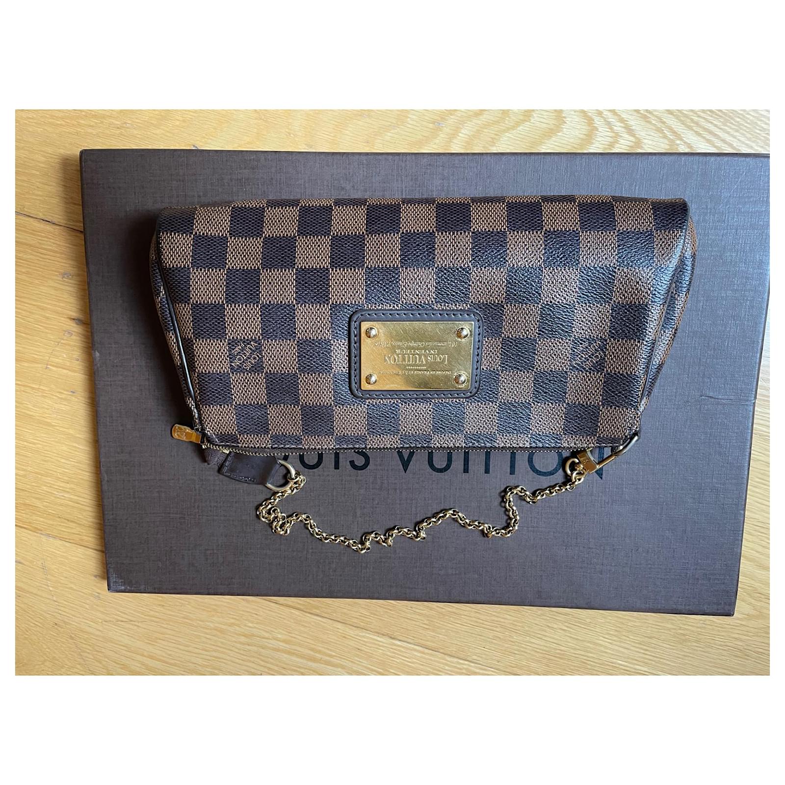 Louis Vuitton POCHETTE EVA Brown Cloth ref.757271 - Joli Closet